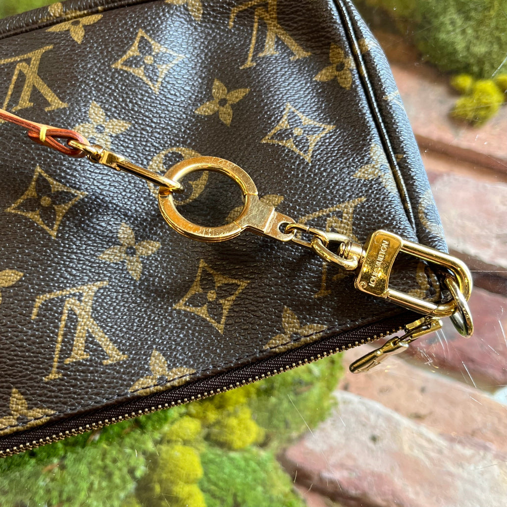 LOUIS VUITTON Pochette Accessories Brown Monogram Canvas Shoulder Bag
