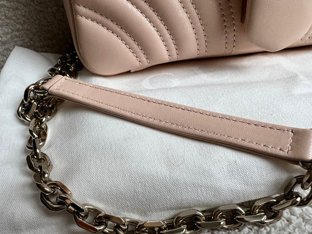 Gucci GG Pink Beige Marmont Mini Shoulder Bag (RRP £1,890)