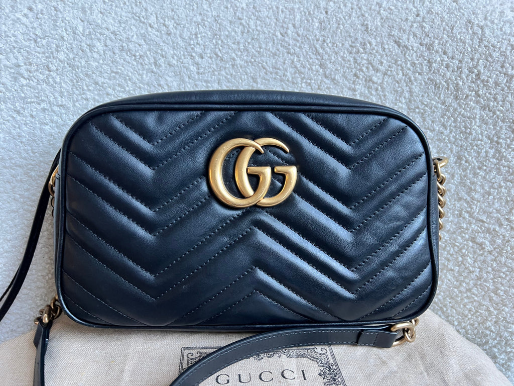 Gucci GG Black Marmont Small Shoulder Bag (RRP £1440)