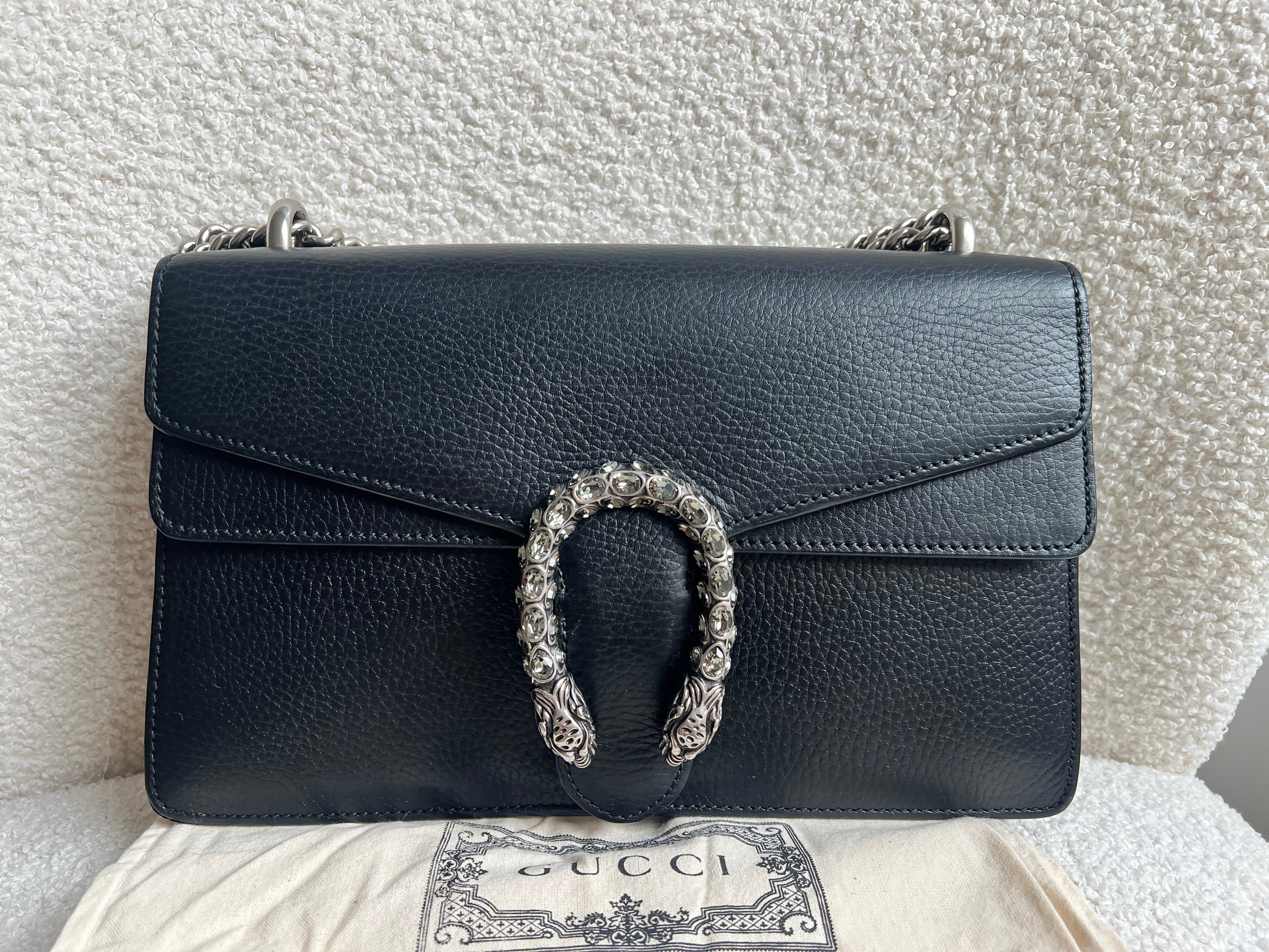 Gucci Dionysus GG Black Small Shoulder Bag (RRP £2,670)