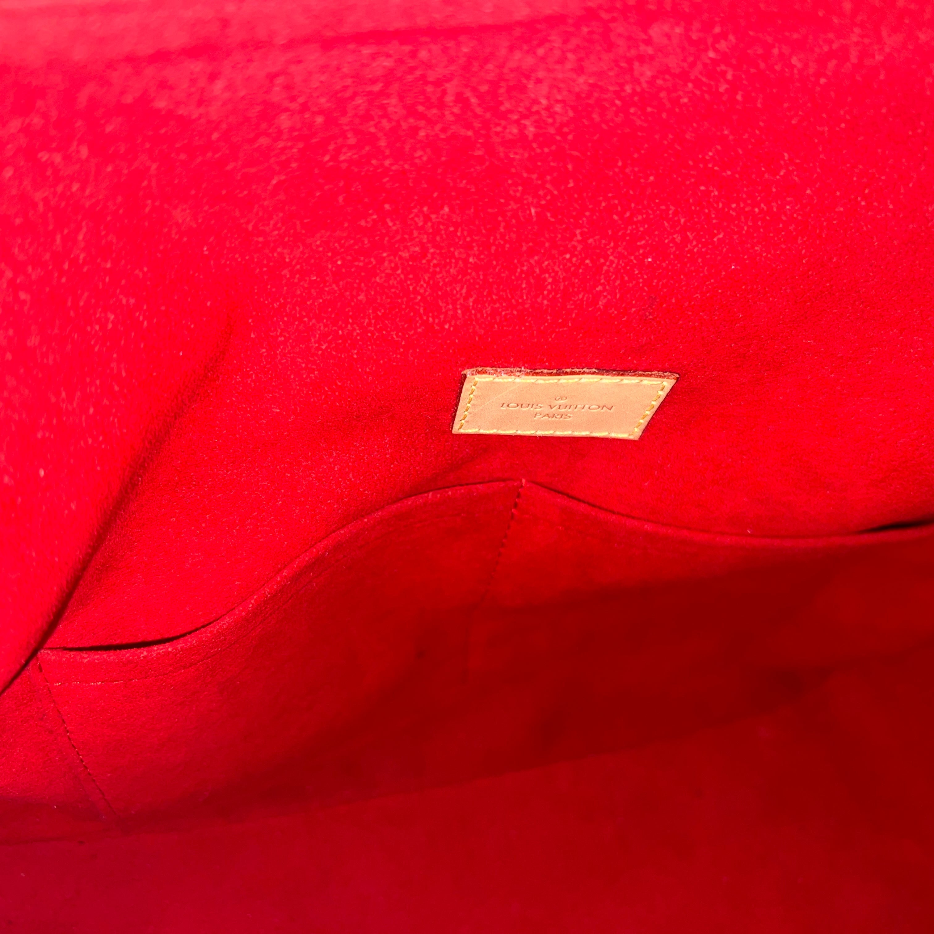 LOUIS VUITTON Gaia Cerise Monogram Canvas Hobo Bag