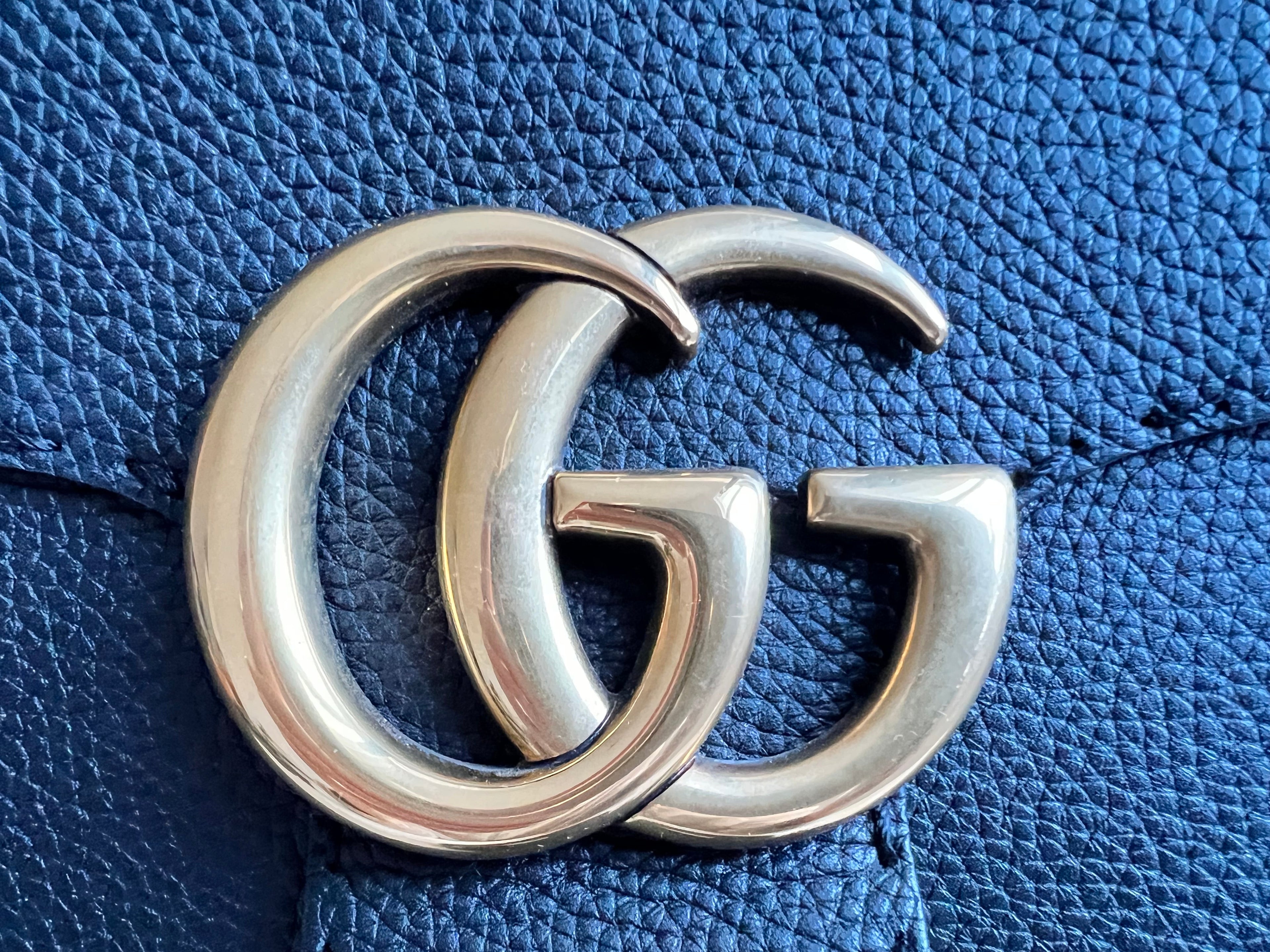 Gucci GG Black Medium Marmont Top Handle Bag