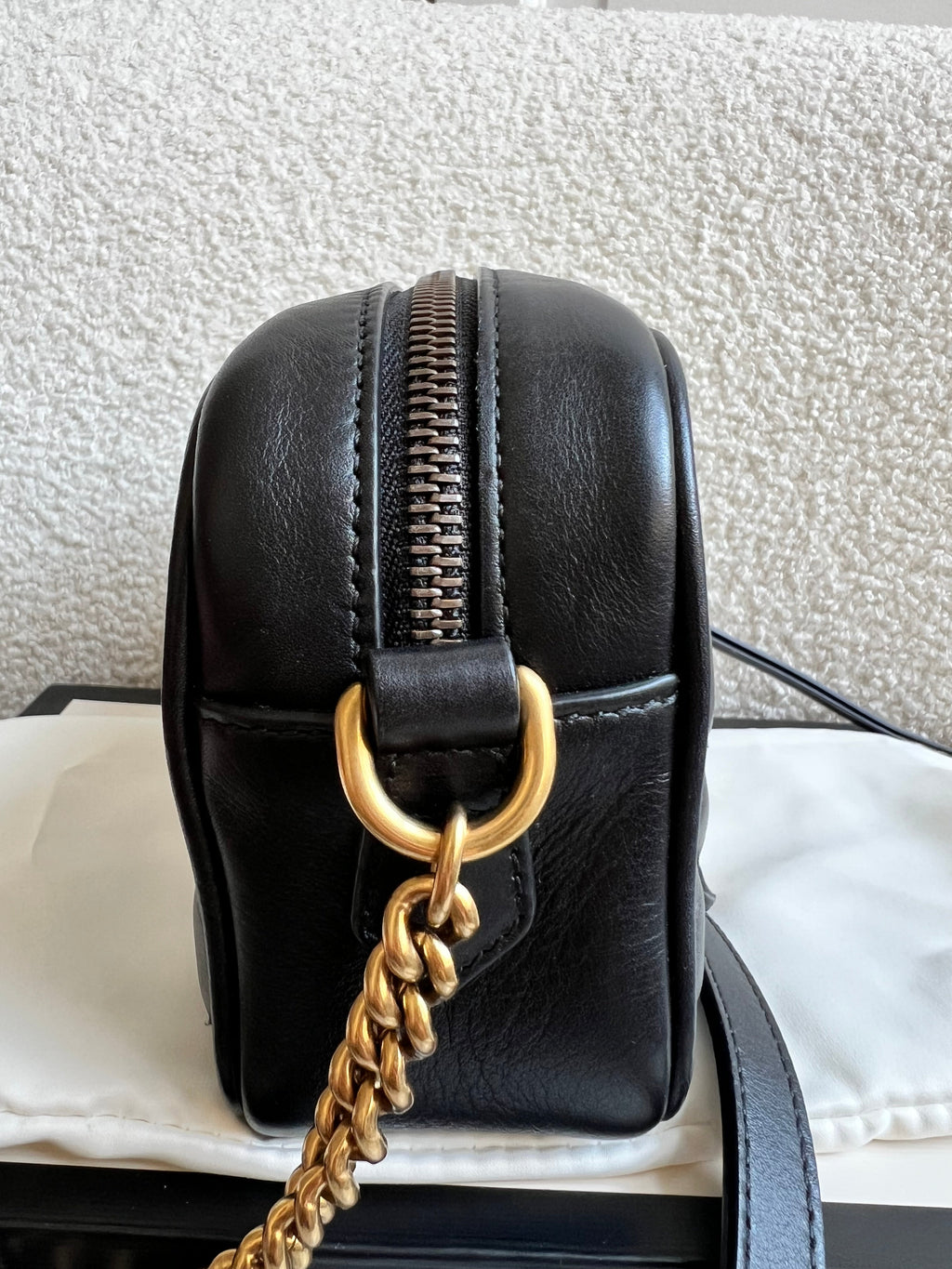 Gucci GG Black Marmont Mini Shoulder Bag (RRP £1,360)