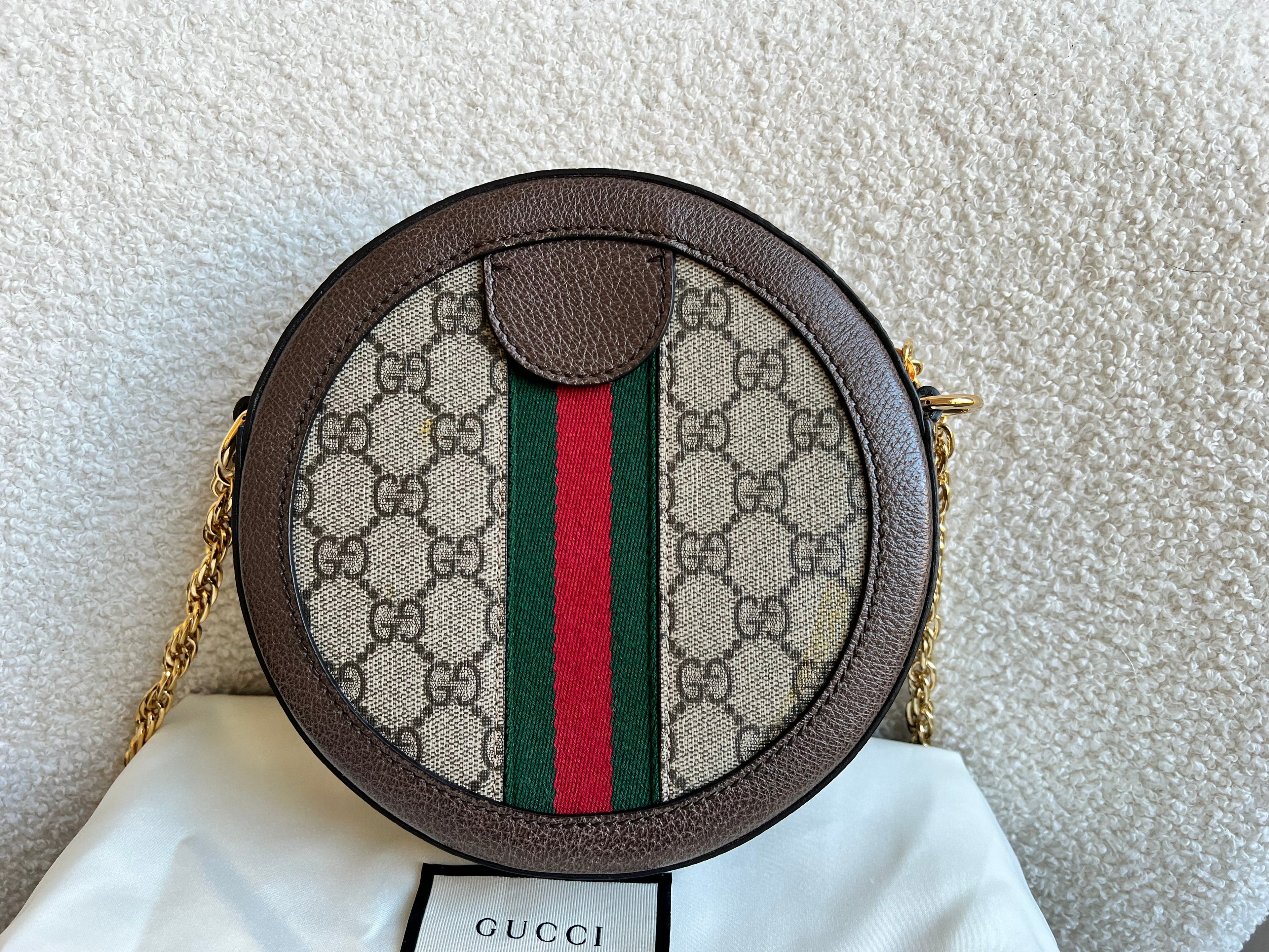 Gucci GG Ophidia Mini GG Round Shoulder Bag (RRP £1,270)