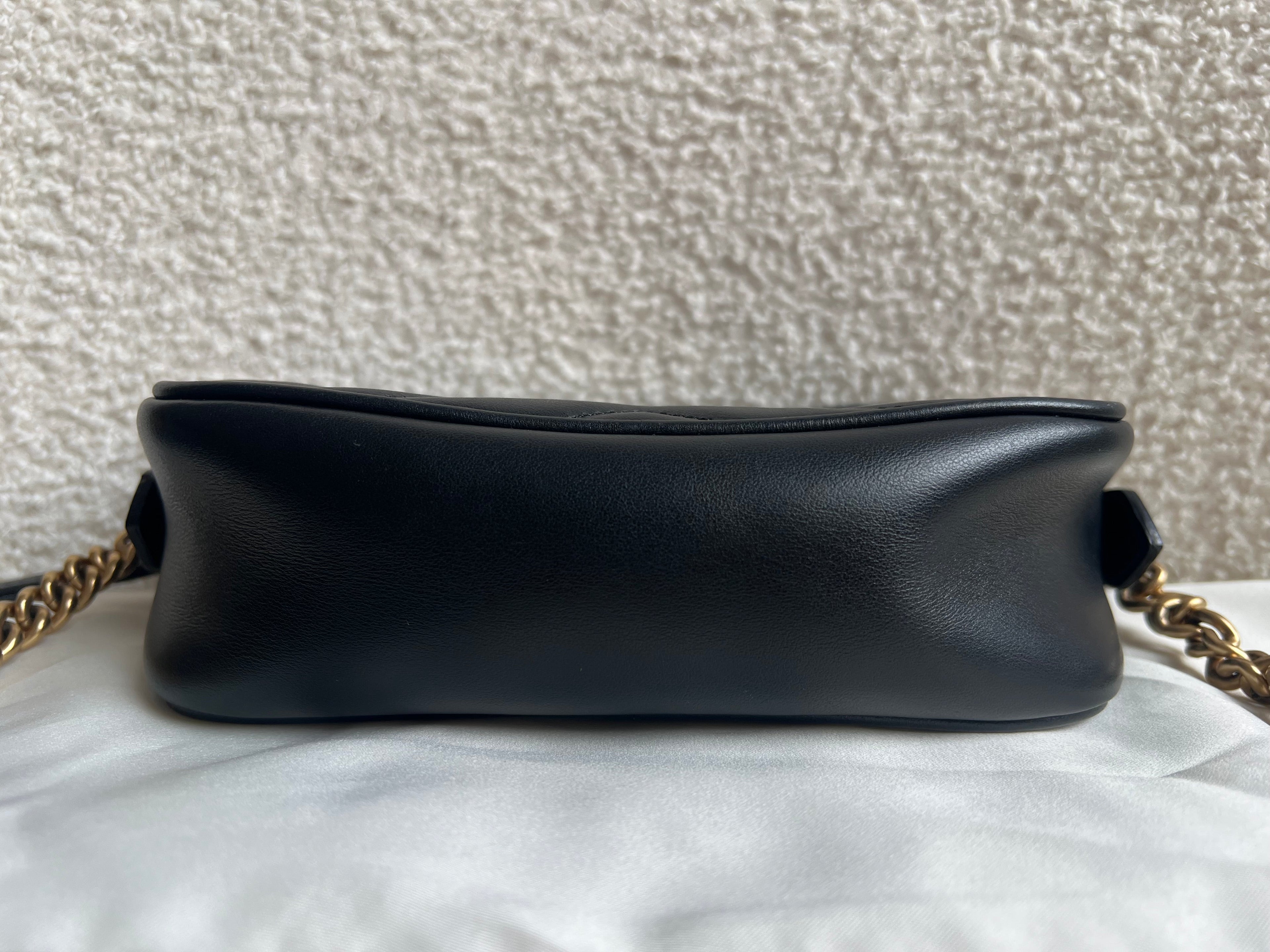 Gucci GG Black Marmont Mini Shoulder Bag (RRP £1,360)