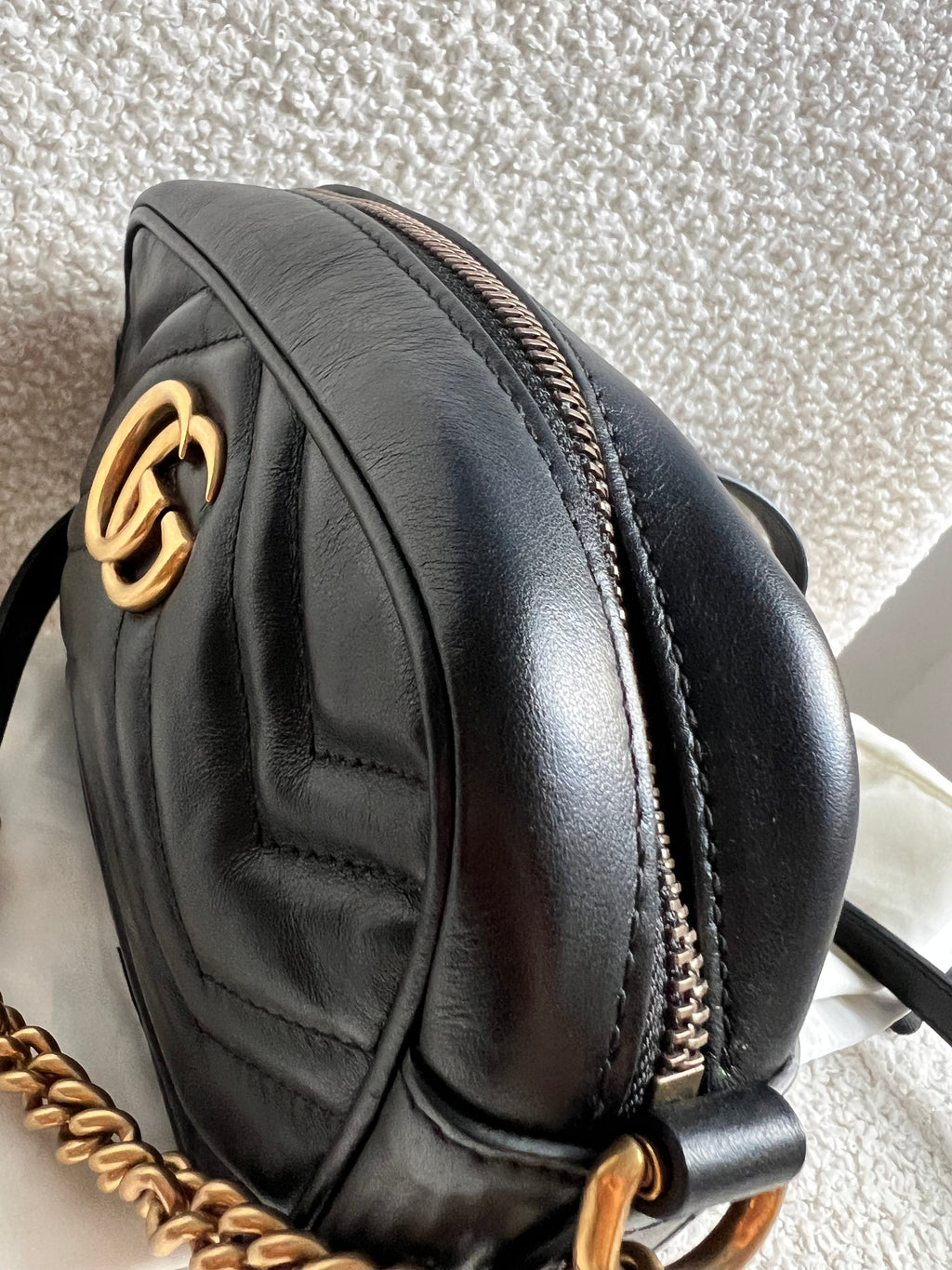 Gucci GG Black Marmont Mini Shoulder Bag (RRP £1,360)