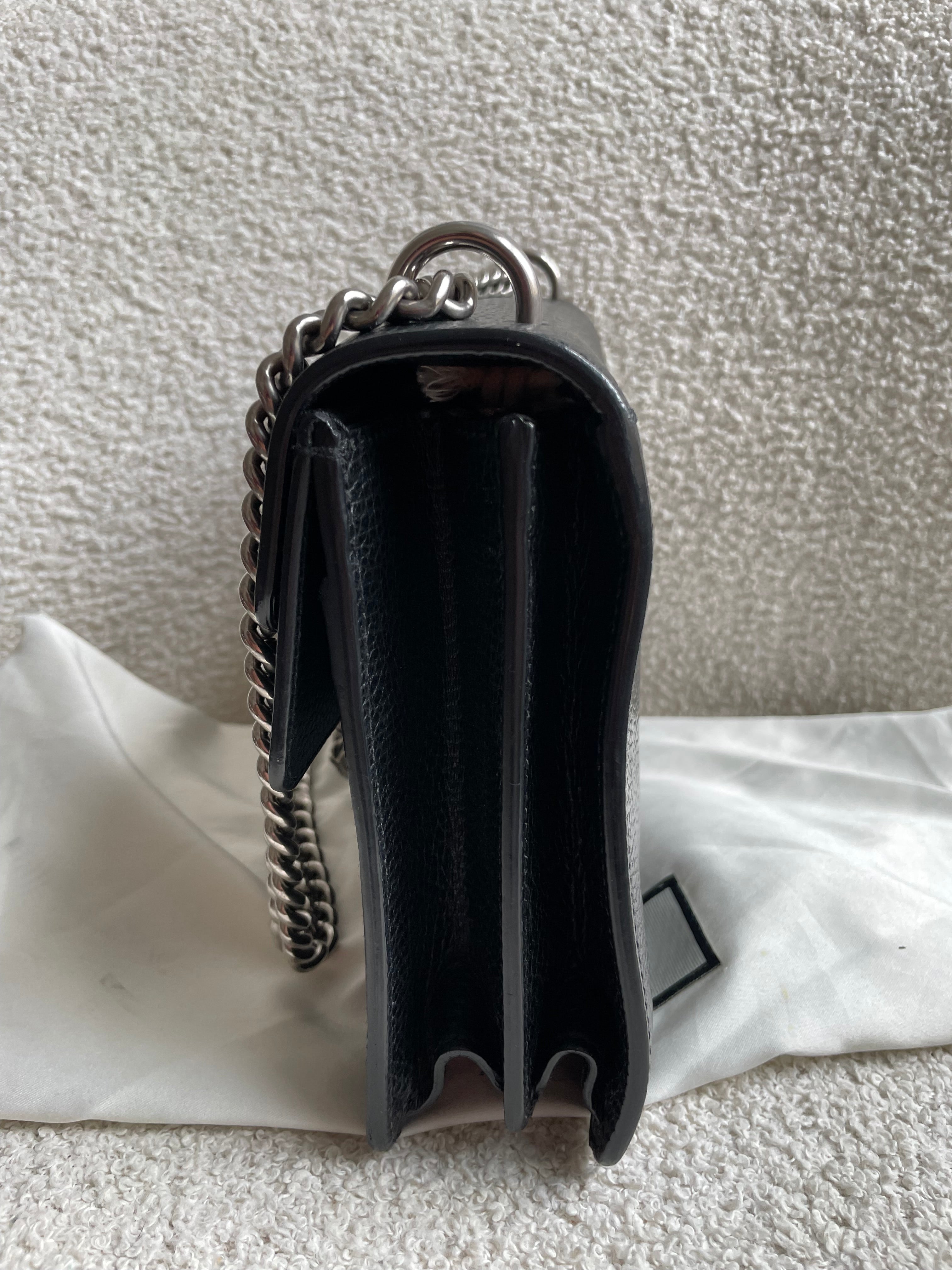 Gucci Dionysus GG Black Small Shoulder Bag (RRP £2,670)