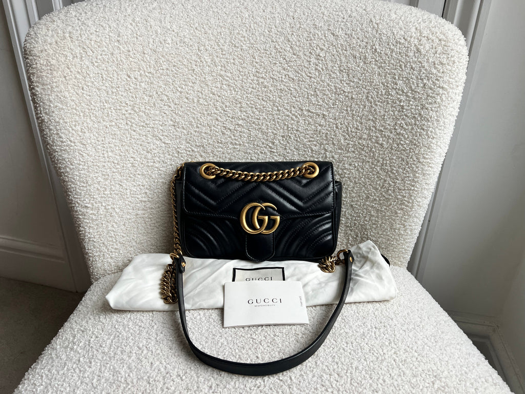 Gucci GG Black Marmont Mini Shoulder Bag (RRP £1,890)