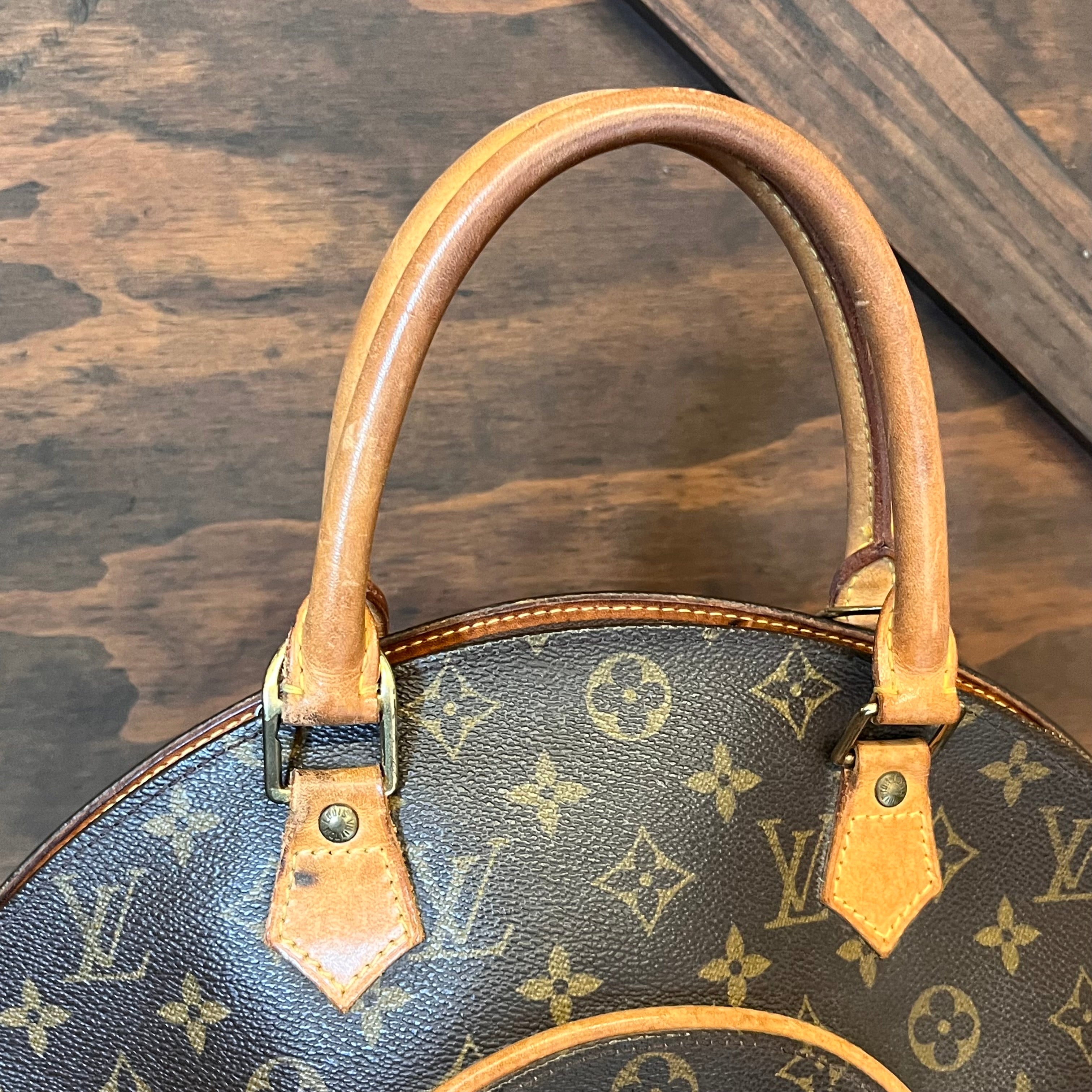 LOUIS VUITTON Ellipse MM Brown Monogram Canvas Top Handle Bag