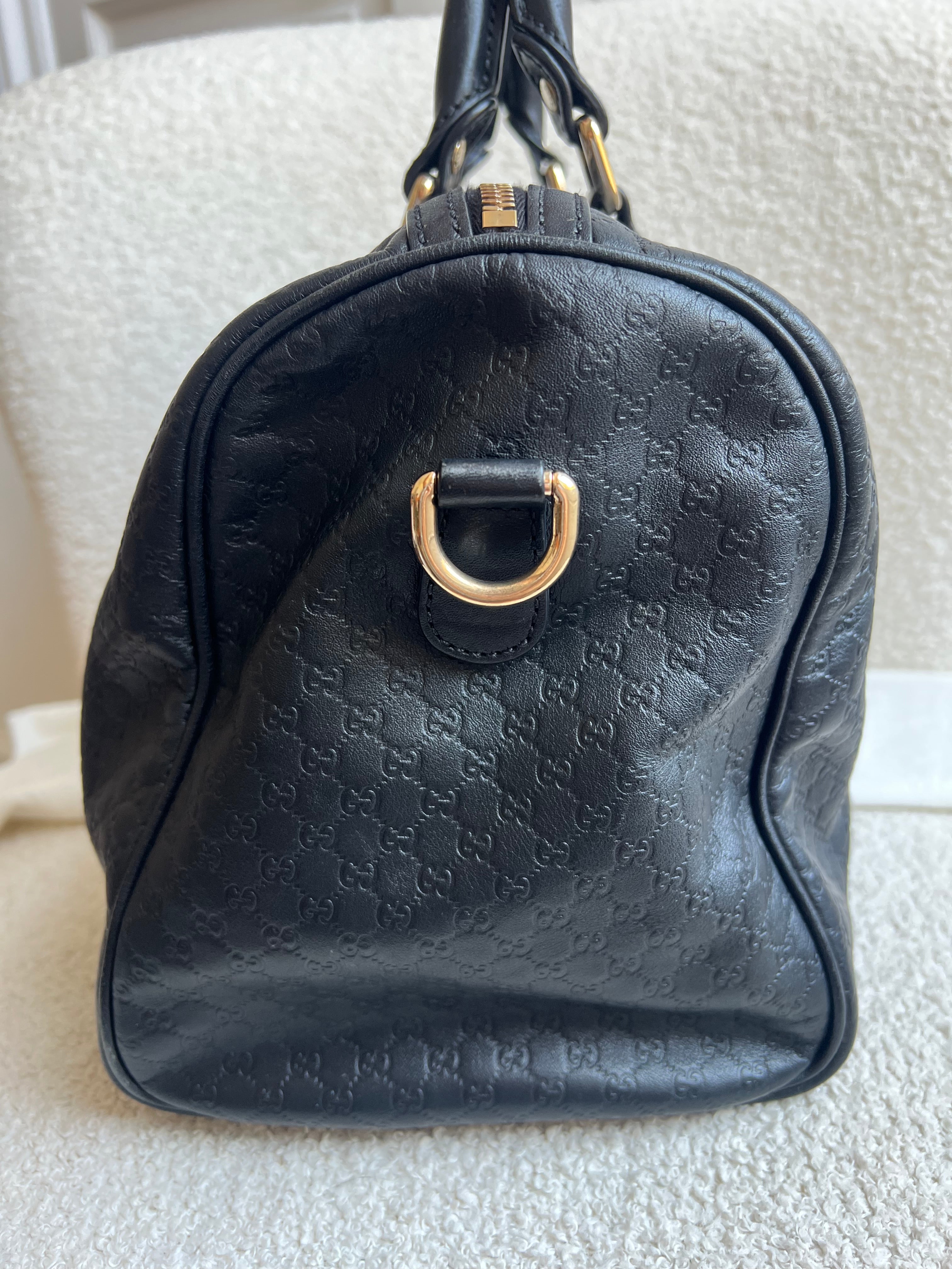 Gucci Black Guccissima Large Boston Joy (RRP £1250)