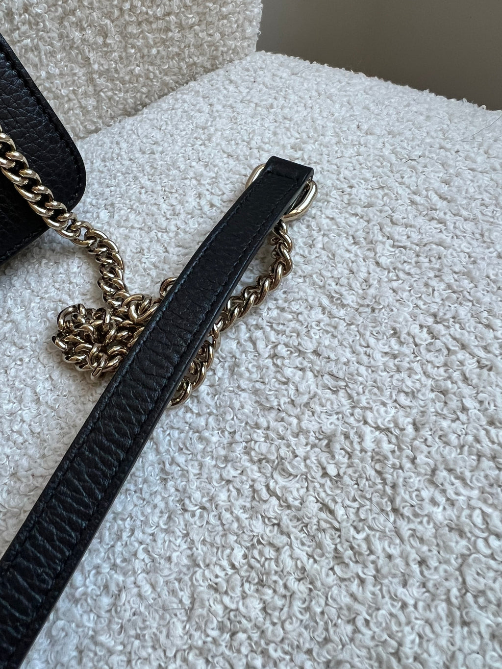 Gucci Interlocking GG Black Small Shoulder Bag