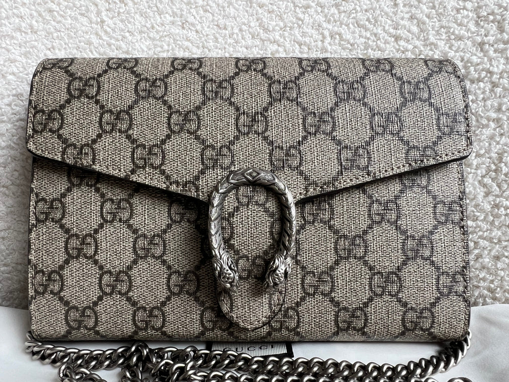 Gucci Dionysus GG Supreme Chain Wallet (RRP £1400)