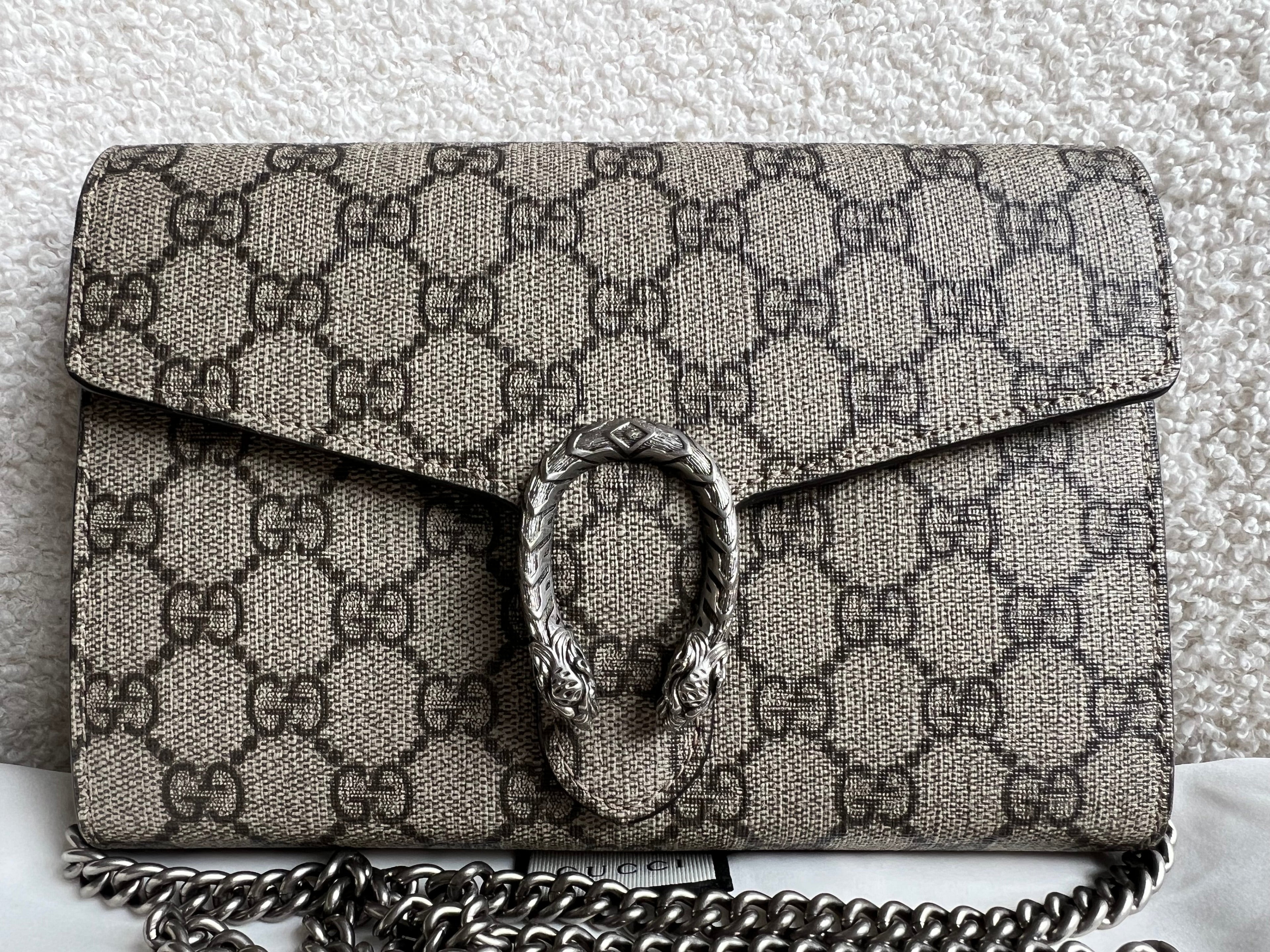Gucci Dionysus GG Supreme Chain Wallet (RRP £1400)