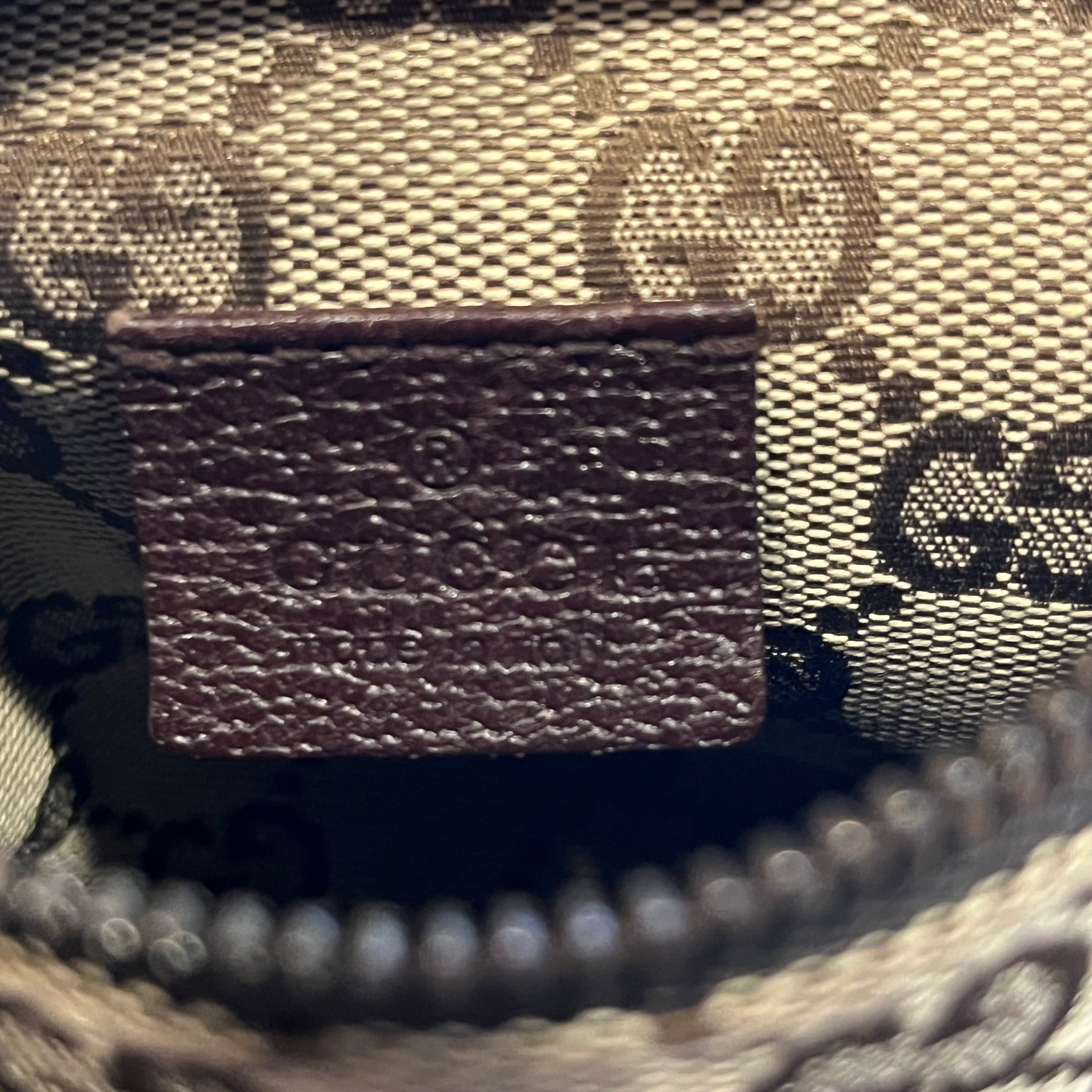 GUCCI Beige GG Monogram Canvas Double Pocket Belt Bag