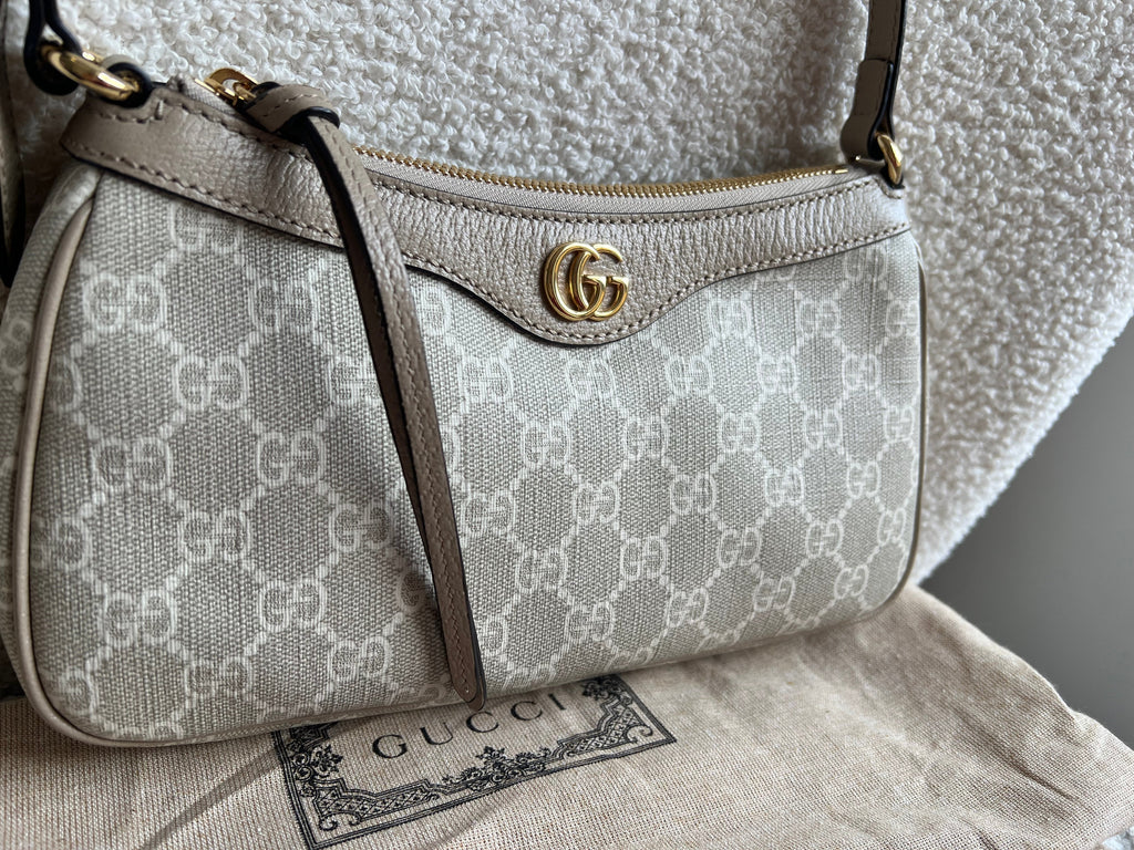 Gucci Ophidia GG Beige Supreme Shoulder Bag (RRP £930)