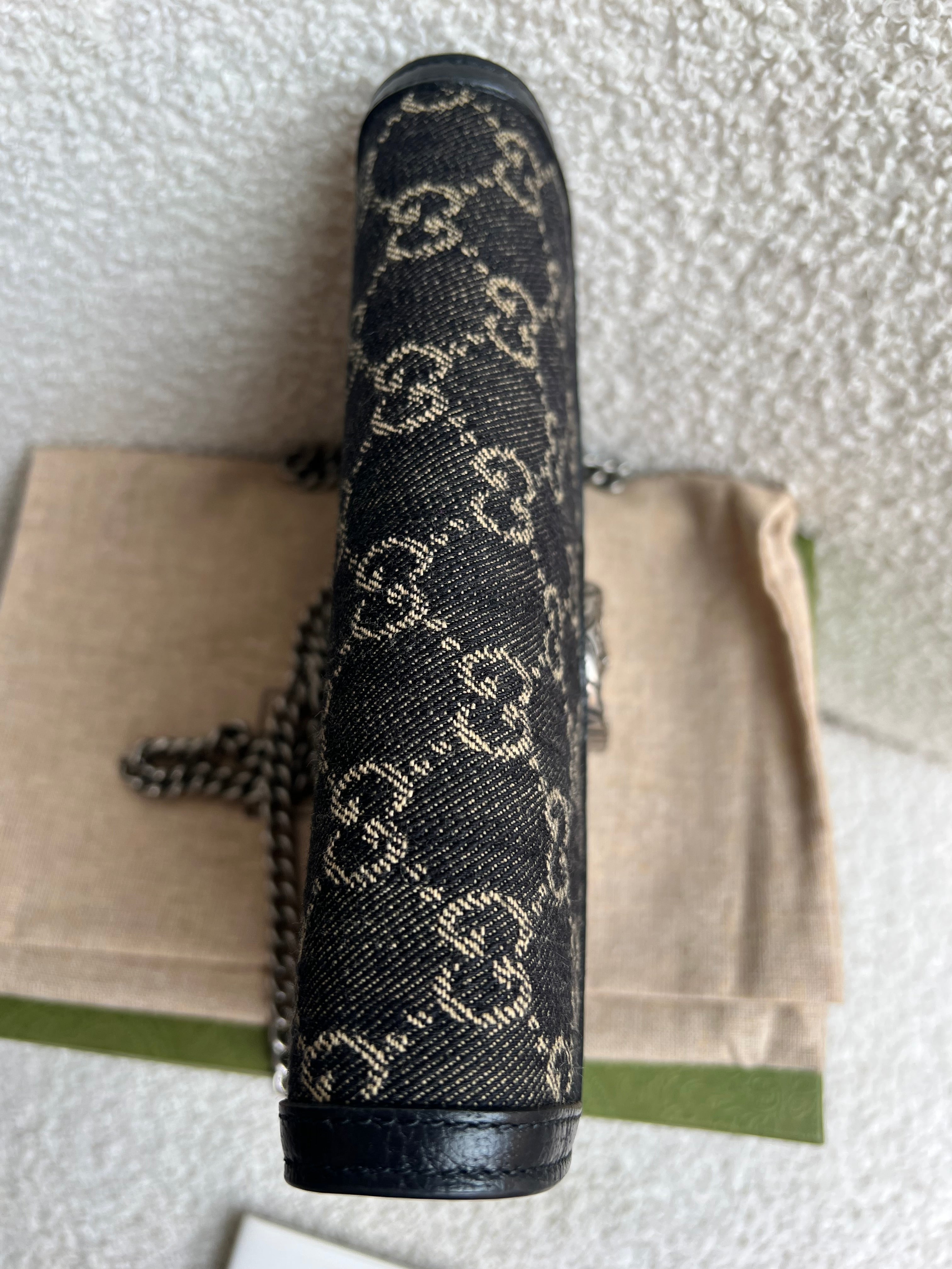 Gucci Dionysus Denim GG Mini Chain Bag