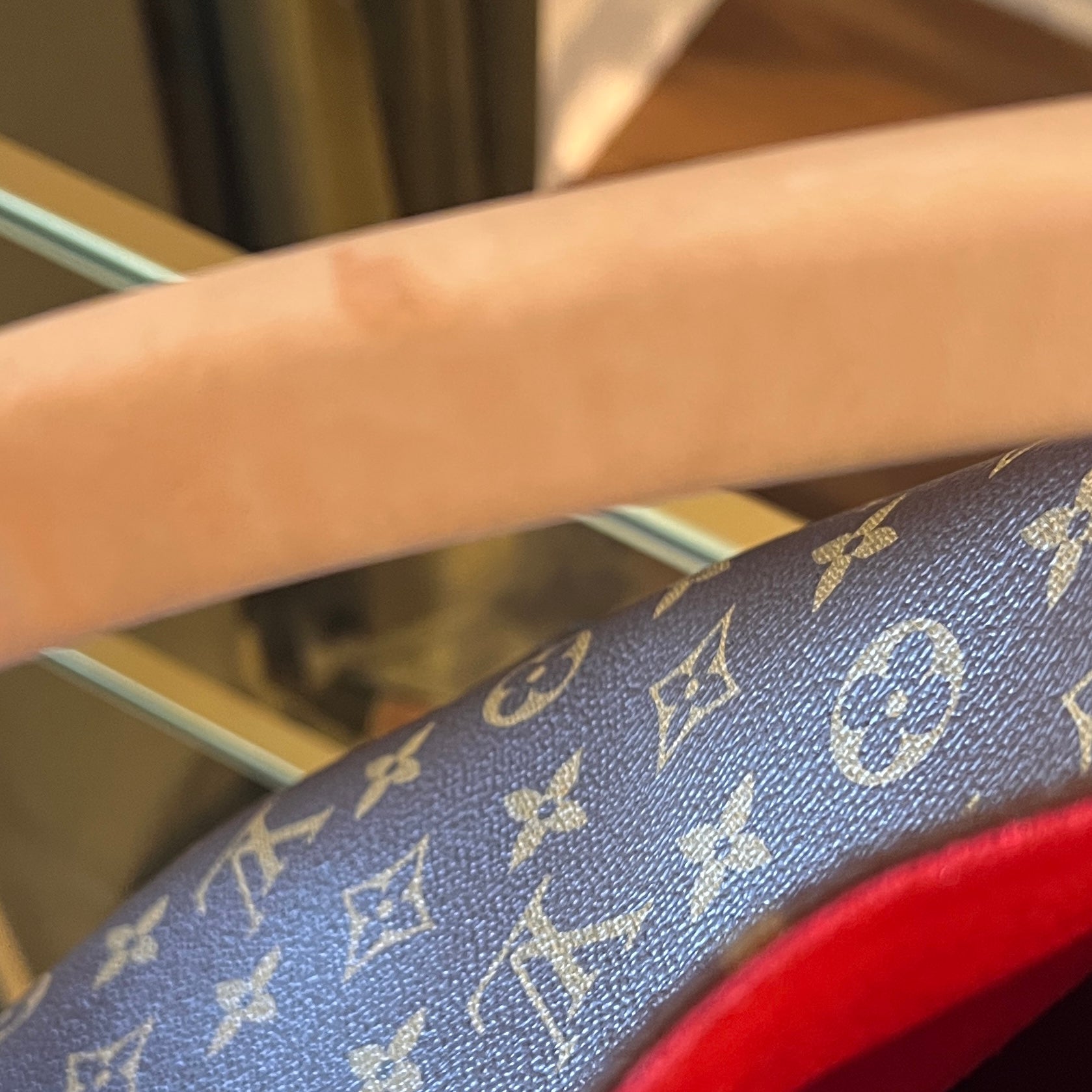 LOUIS VUITTON Gaia Cerise Monogram Canvas Hobo Bag