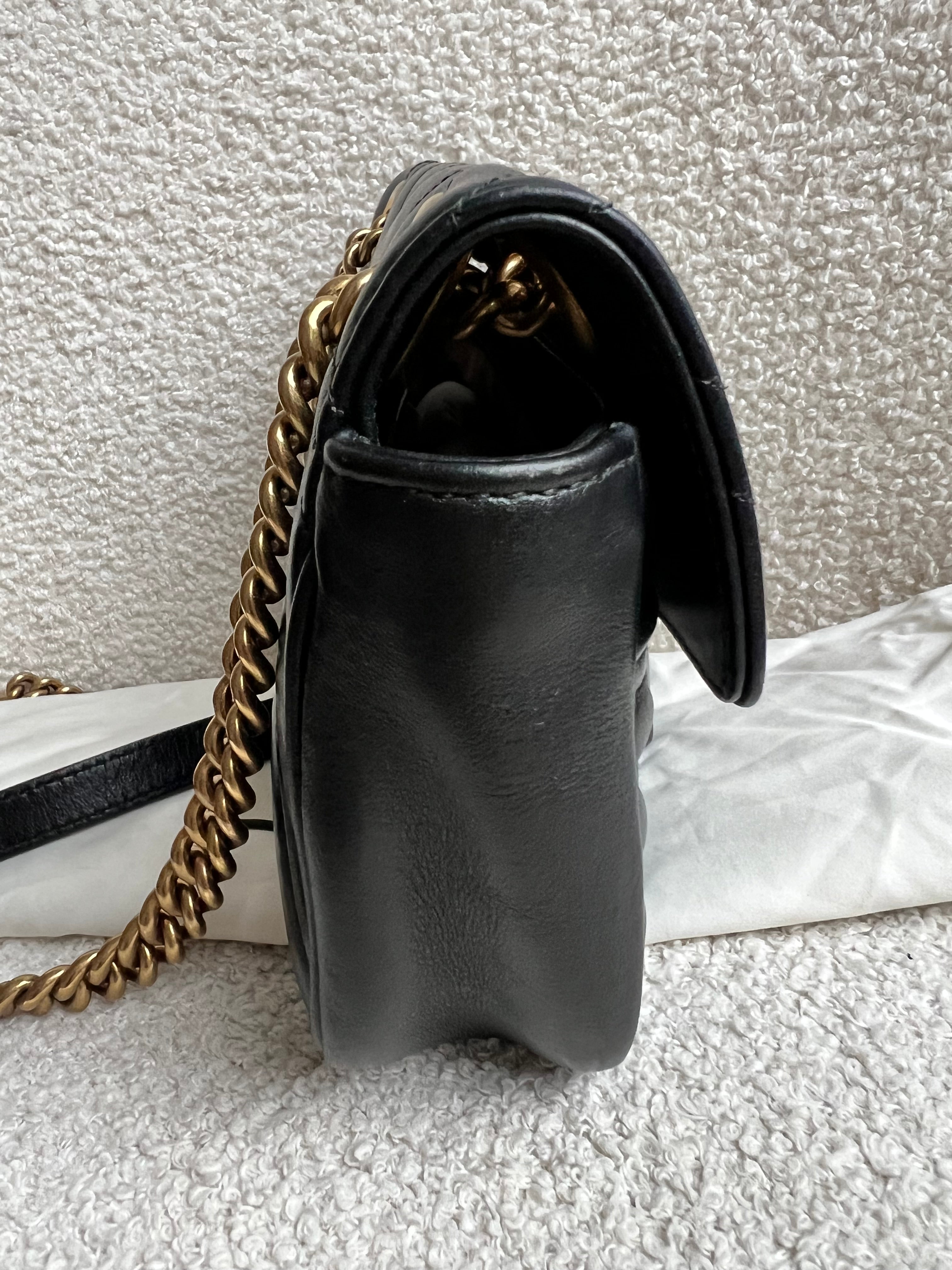 Gucci GG Black Marmont Mini Shoulder Bag (RRP £1,890)