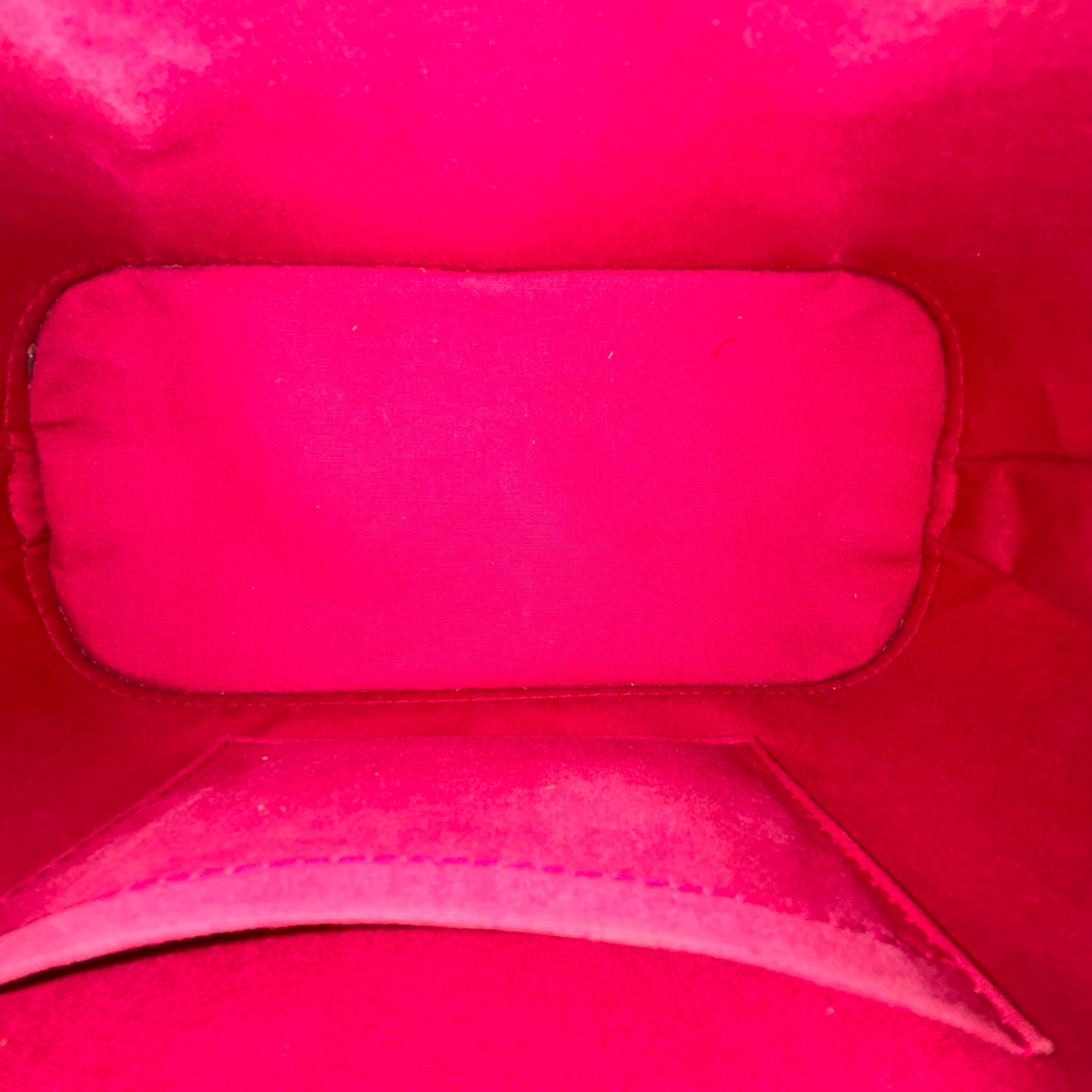 LOUIS VUITTON Red Alma Vernis BB