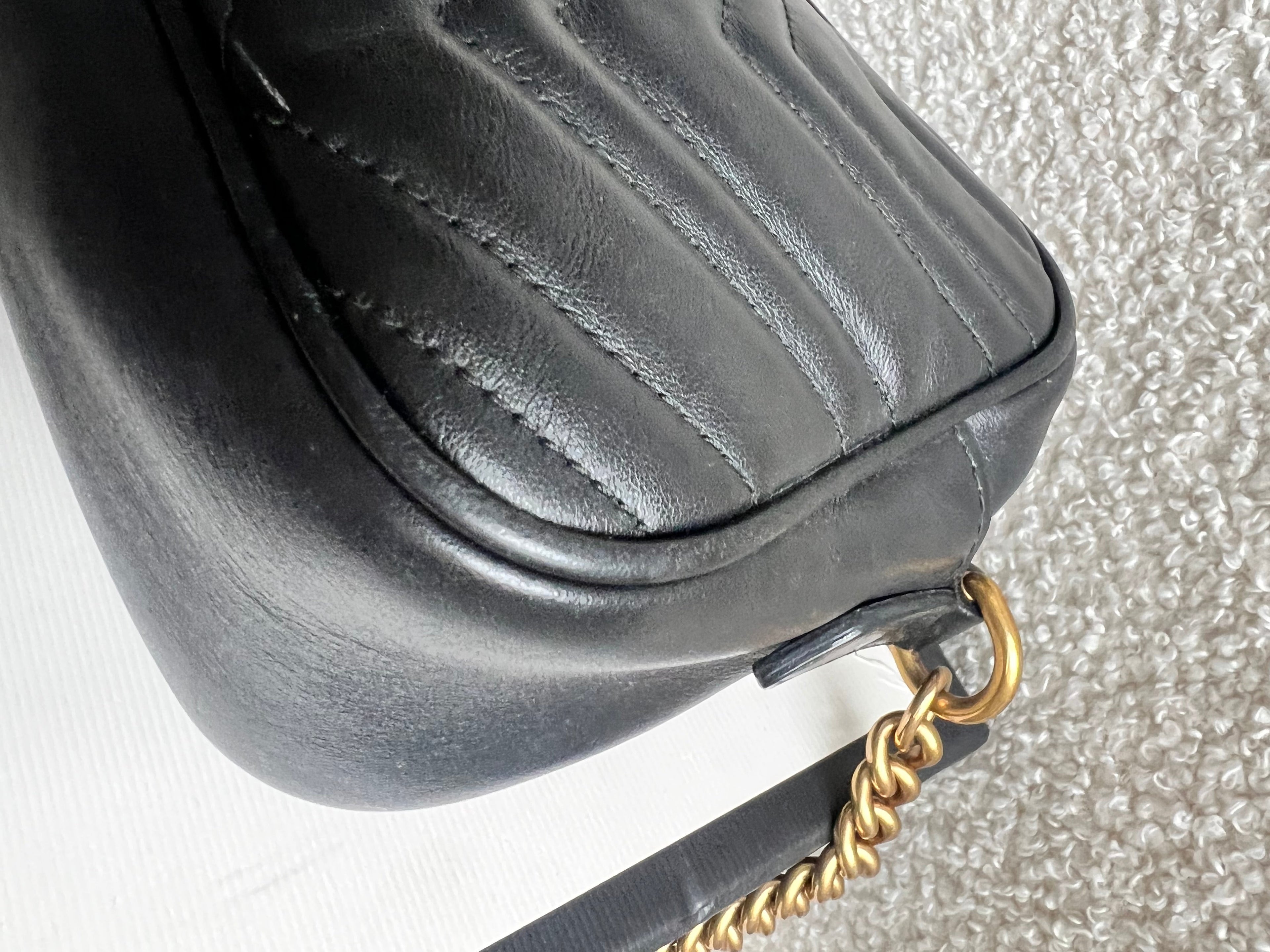 Gucci GG Black Marmont Small Shoulder Bag (RRP £1440)