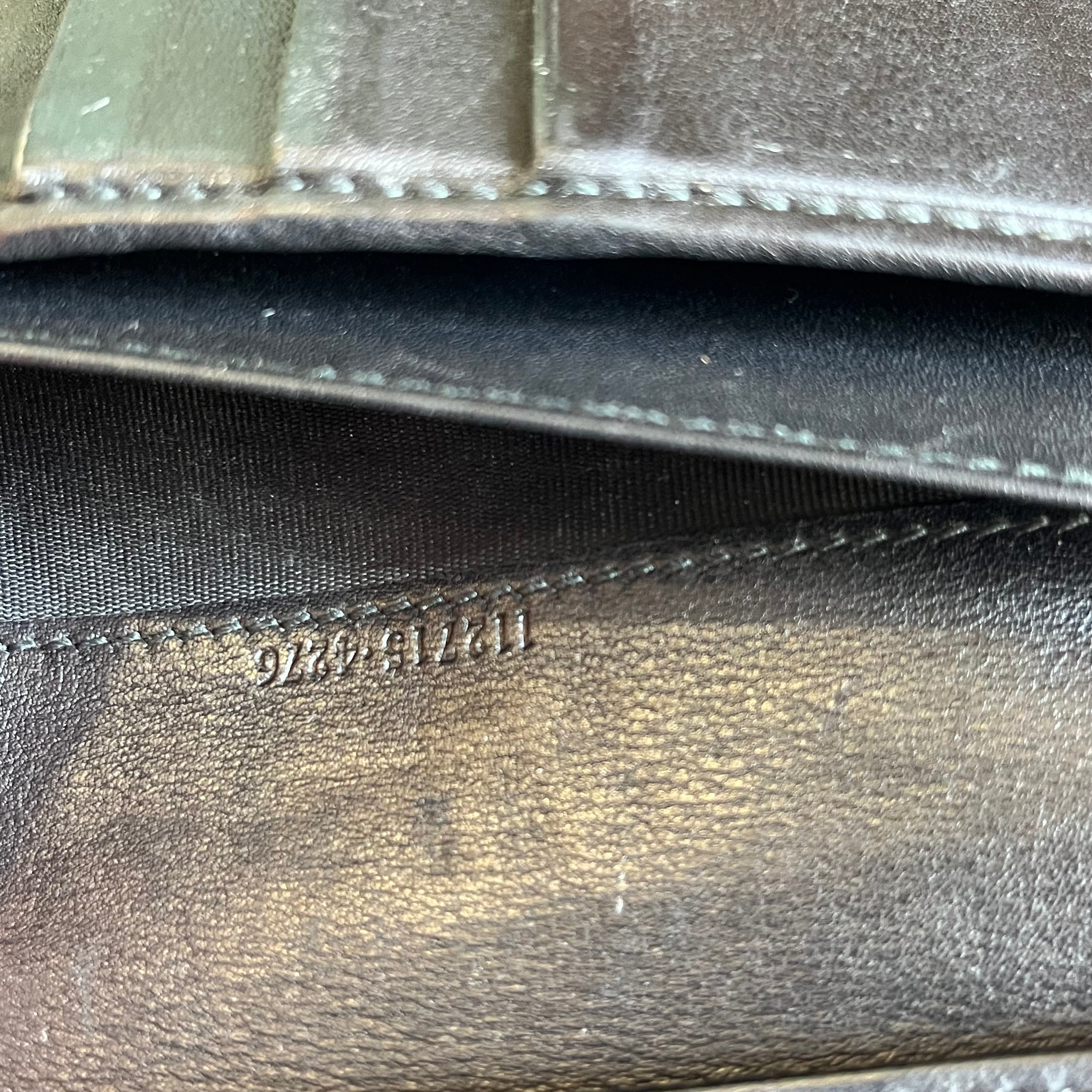 GUCCI GG Signature Black Leather Continental Wallet