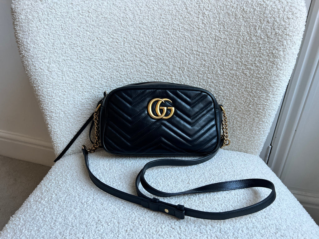 Gucci GG Black Marmont Small Shoulder Bag (RRP £1440)