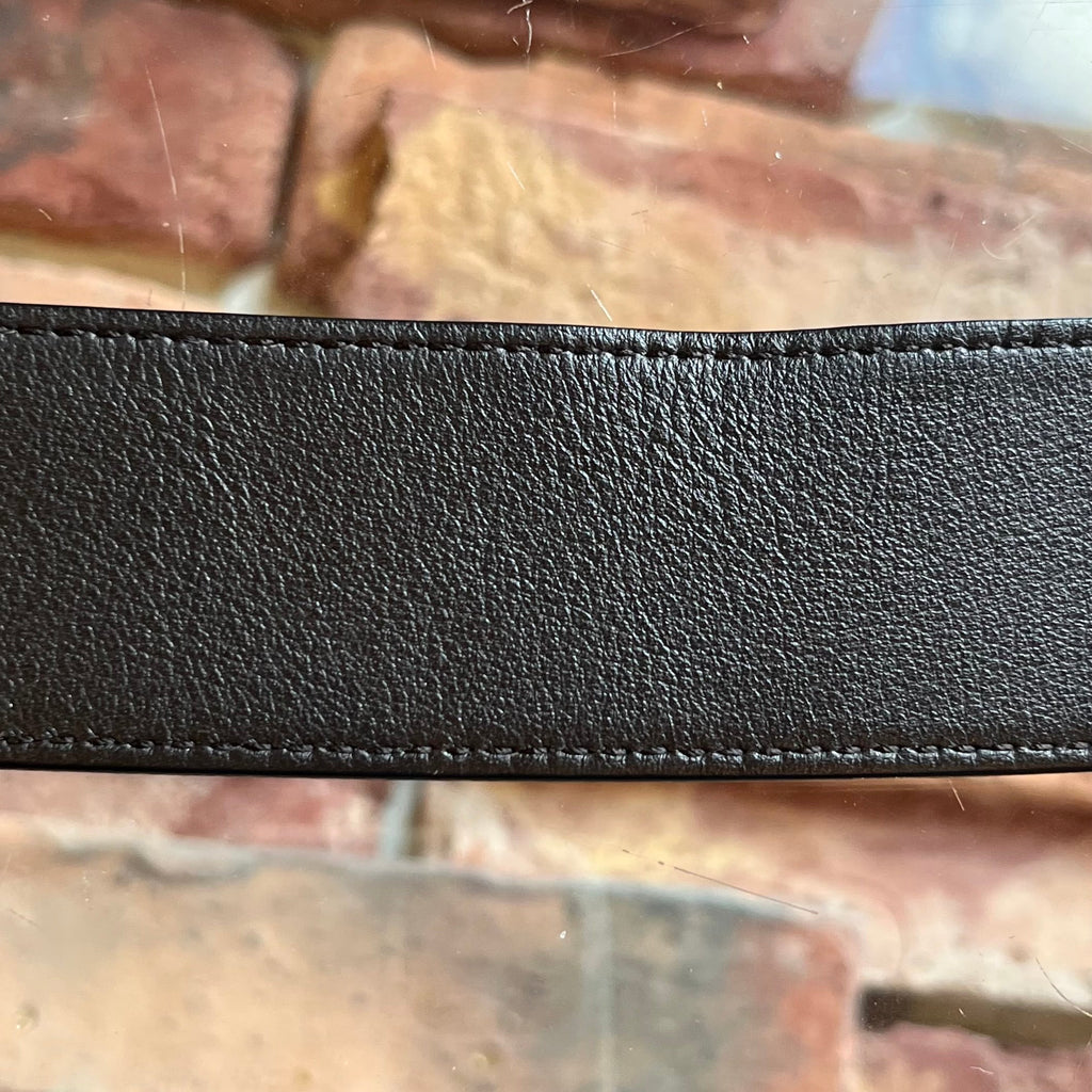 GUCCI GG Brown Marmont Leather Belt SZ 85/34