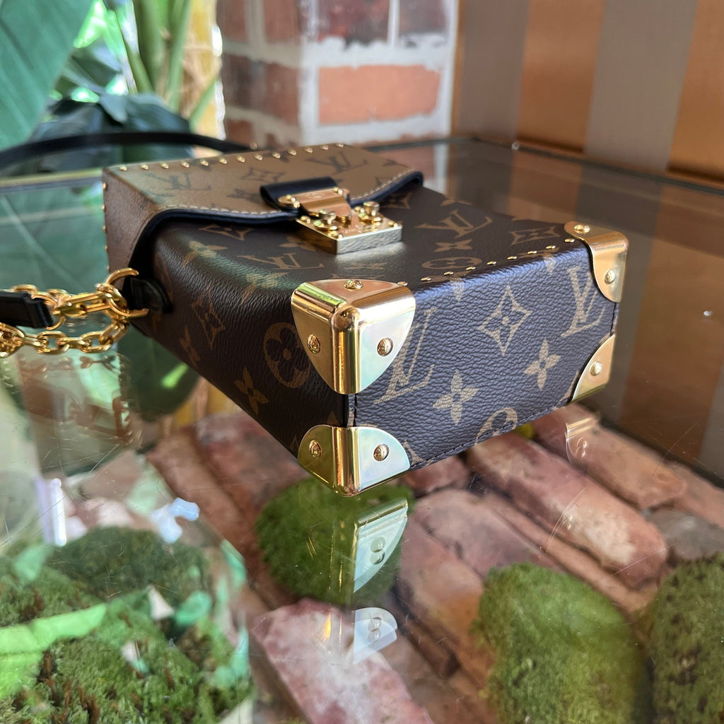 LOUIS VUITTON Camera Box Monogram Reverse Monogram Canvas Crossbody Bag