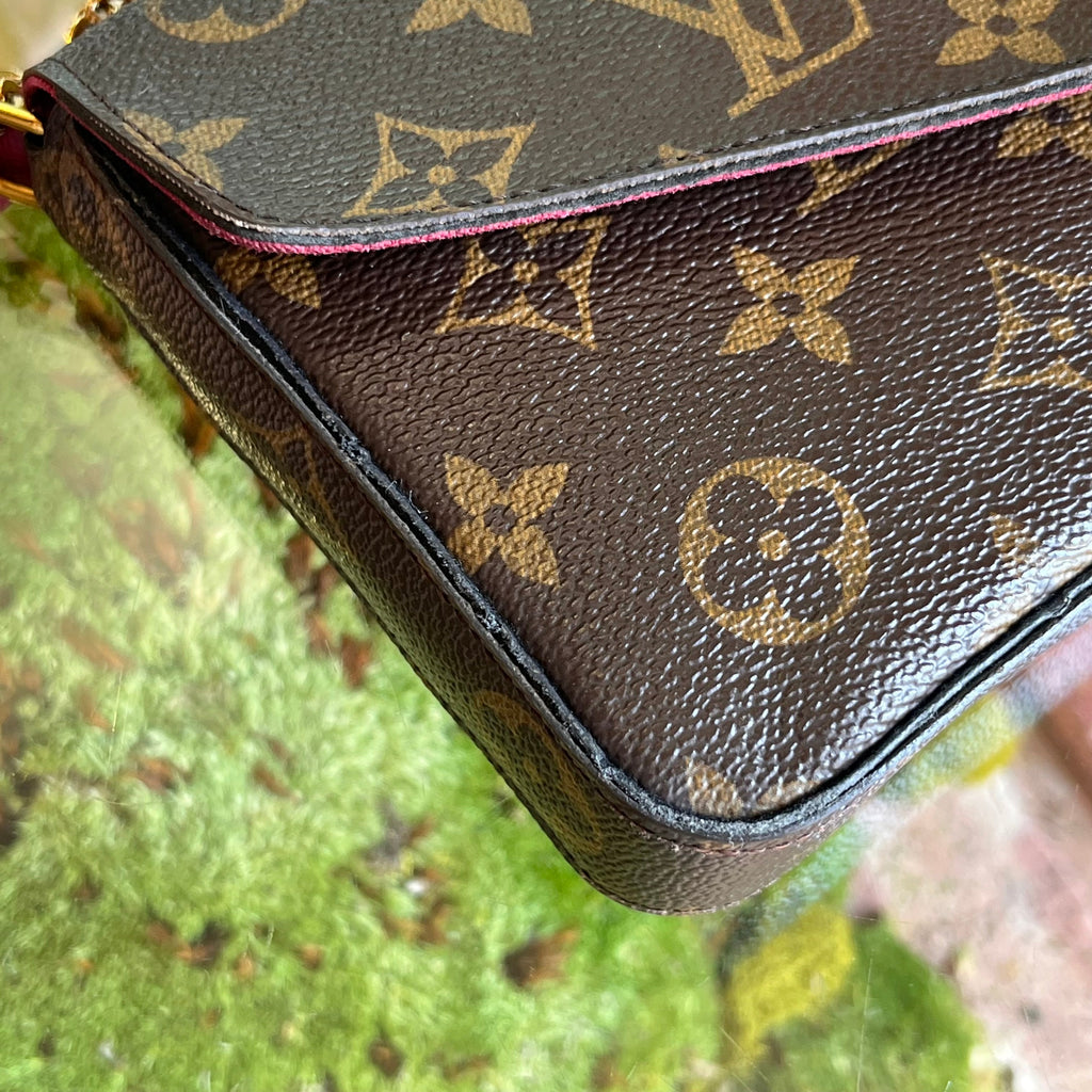 LOUIS VUITTON Felicie Pochette Brown Monogram Canvas Crossbody
