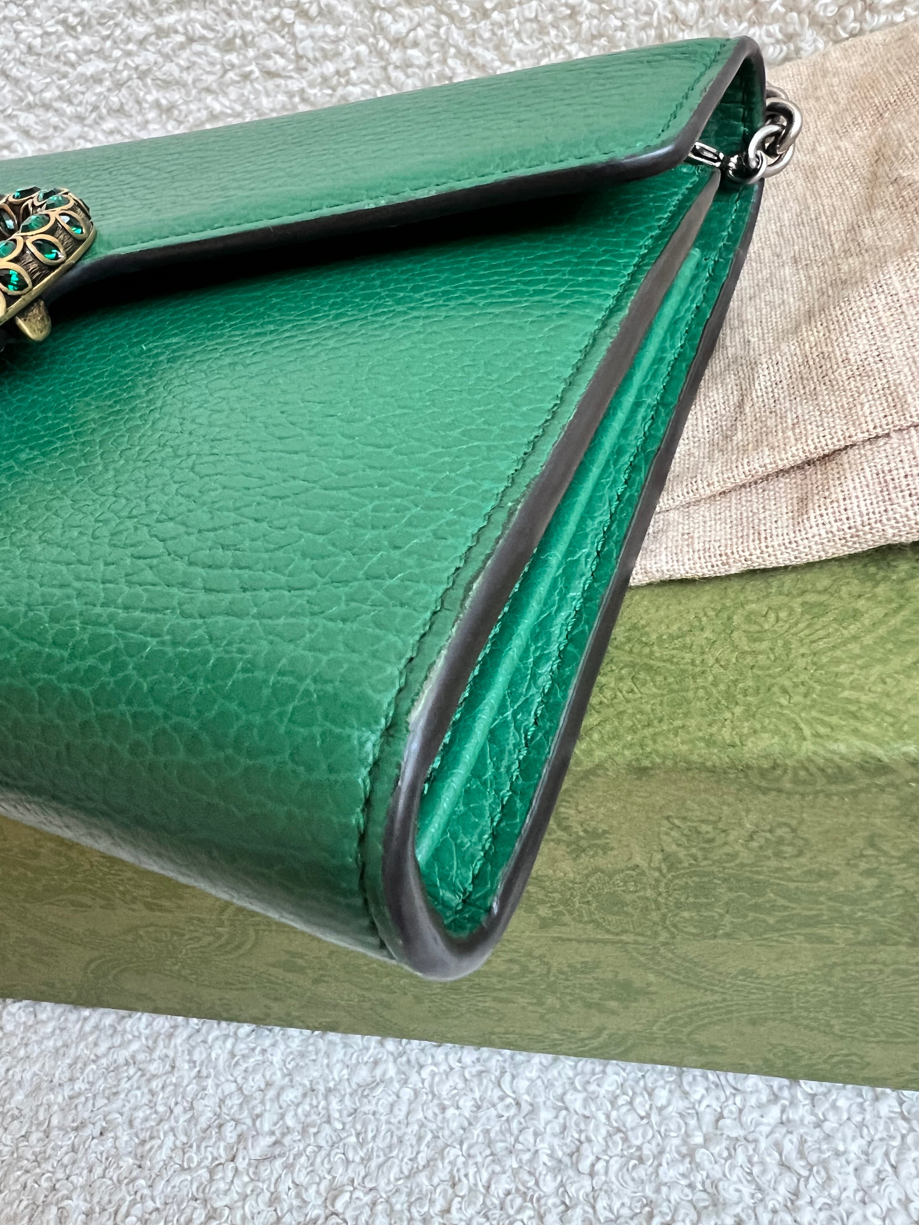 Gucci Dionysus Green Chain Wallet (RRP £1340)