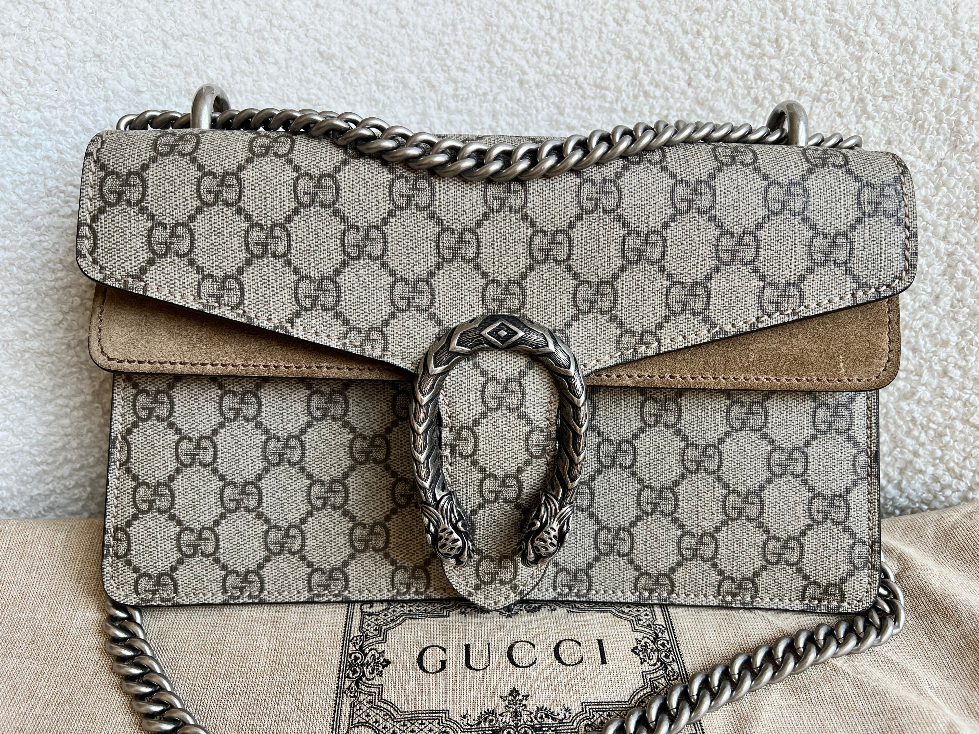 Gucci Dionysus GG Supreme Small Shoulder Bag (RRP £2,280)