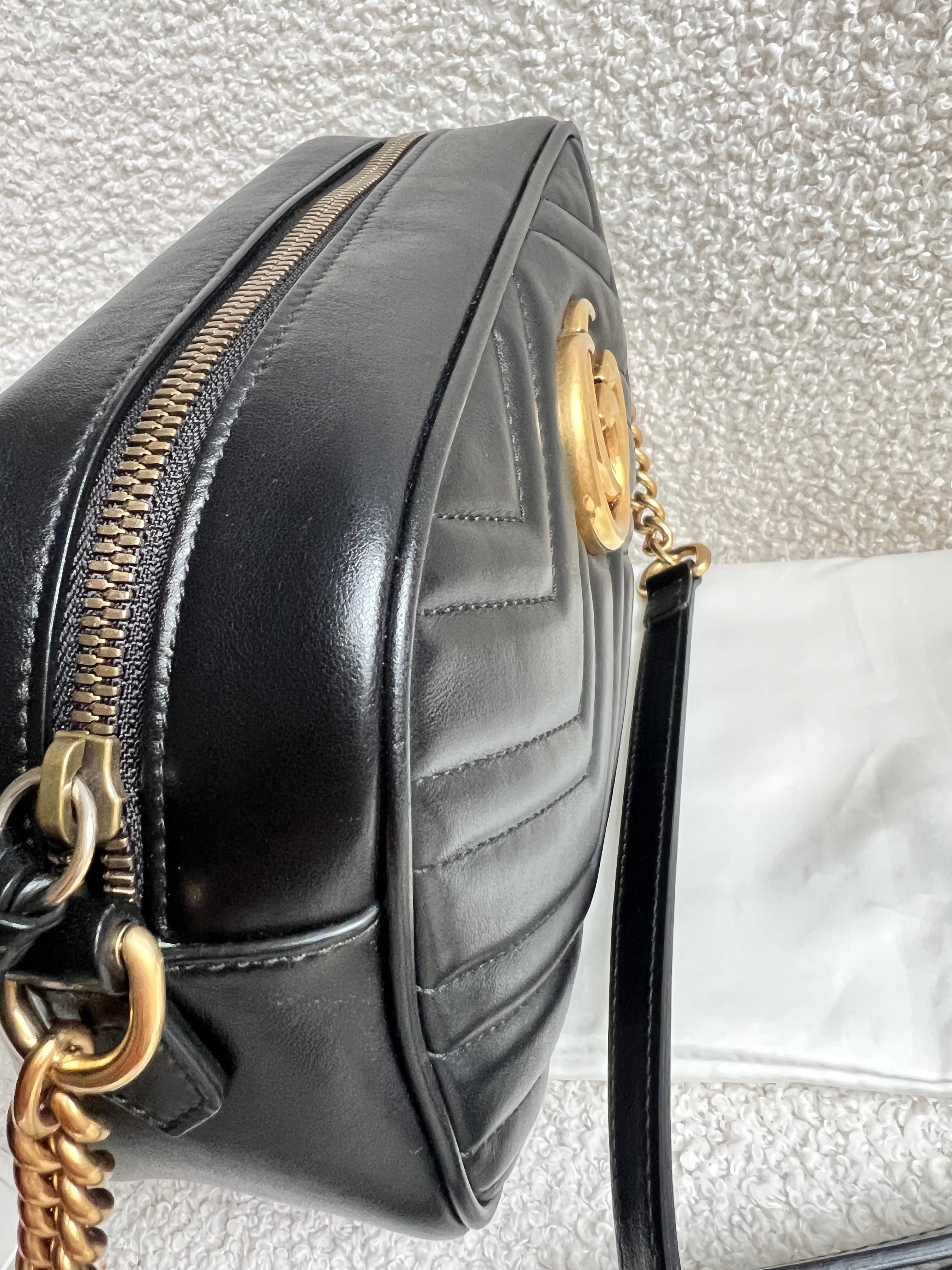 Gucci GG Black Marmont Small Shoulder Bag (RRP £1440)