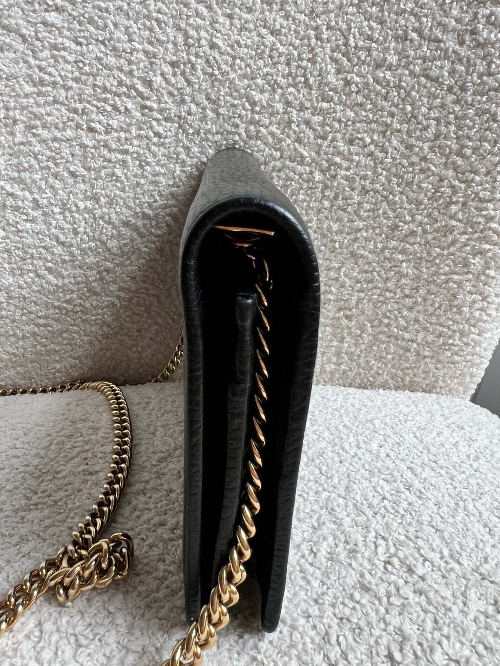 Gucci Black GG Marmont Chain Wallet (RRP £790)