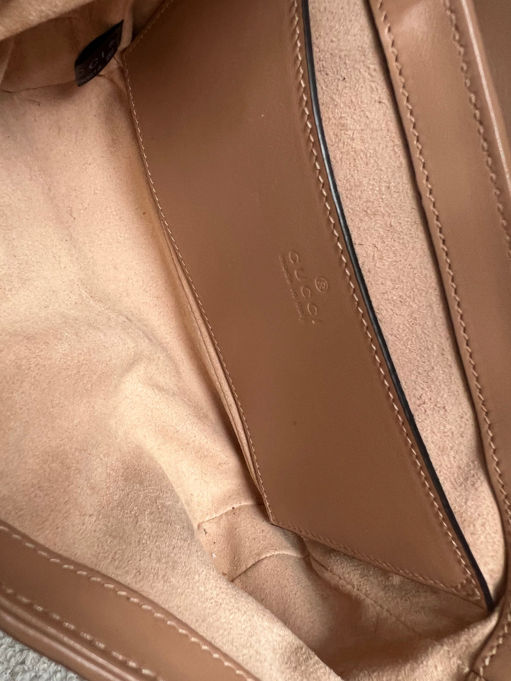 Gucci GG Beige Aria Marmont Mini Shoulder Bag (RRP £1800)