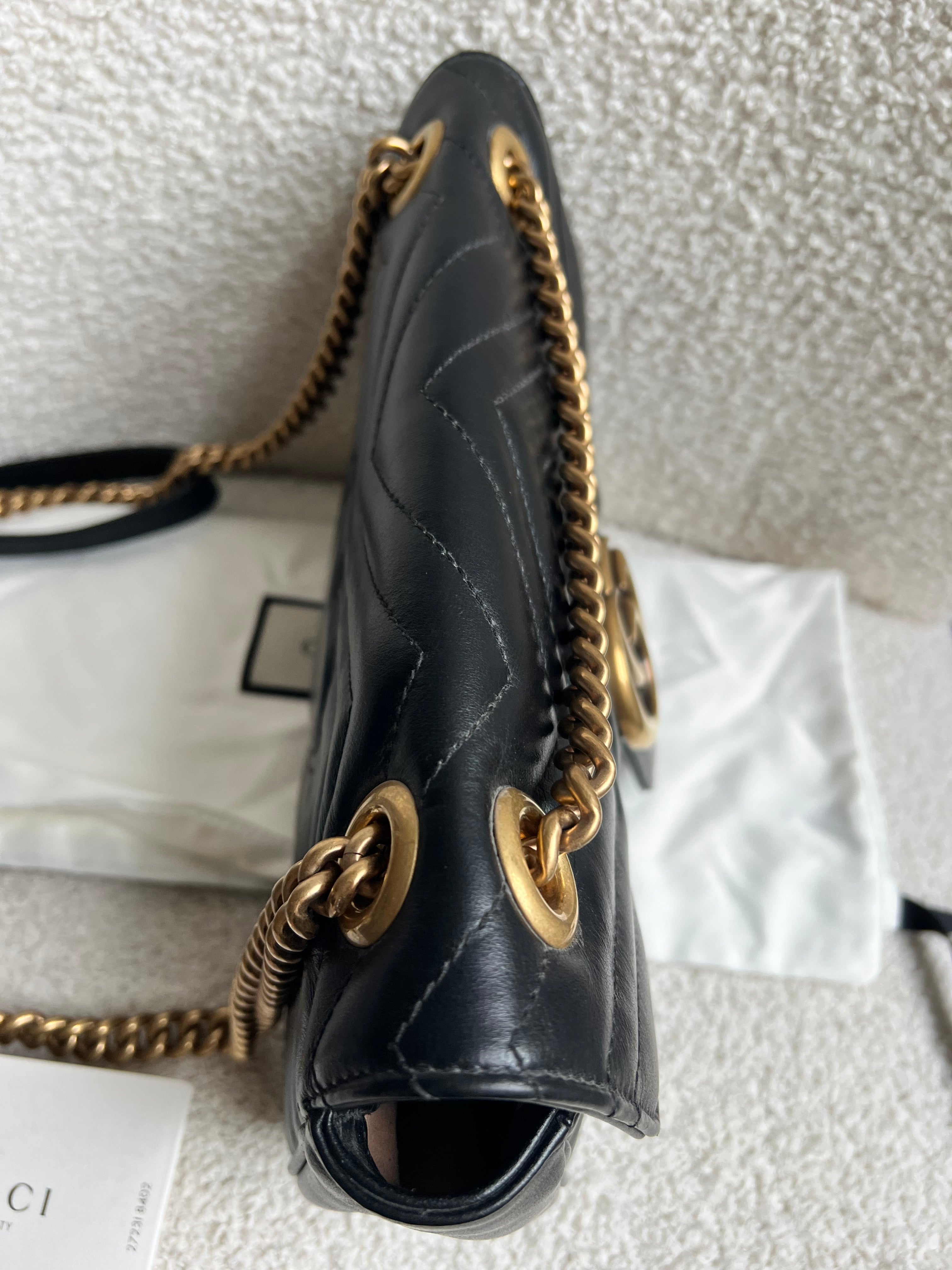 Gucci GG Black Marmont Small Shoulder Bag (RRP £2070)
