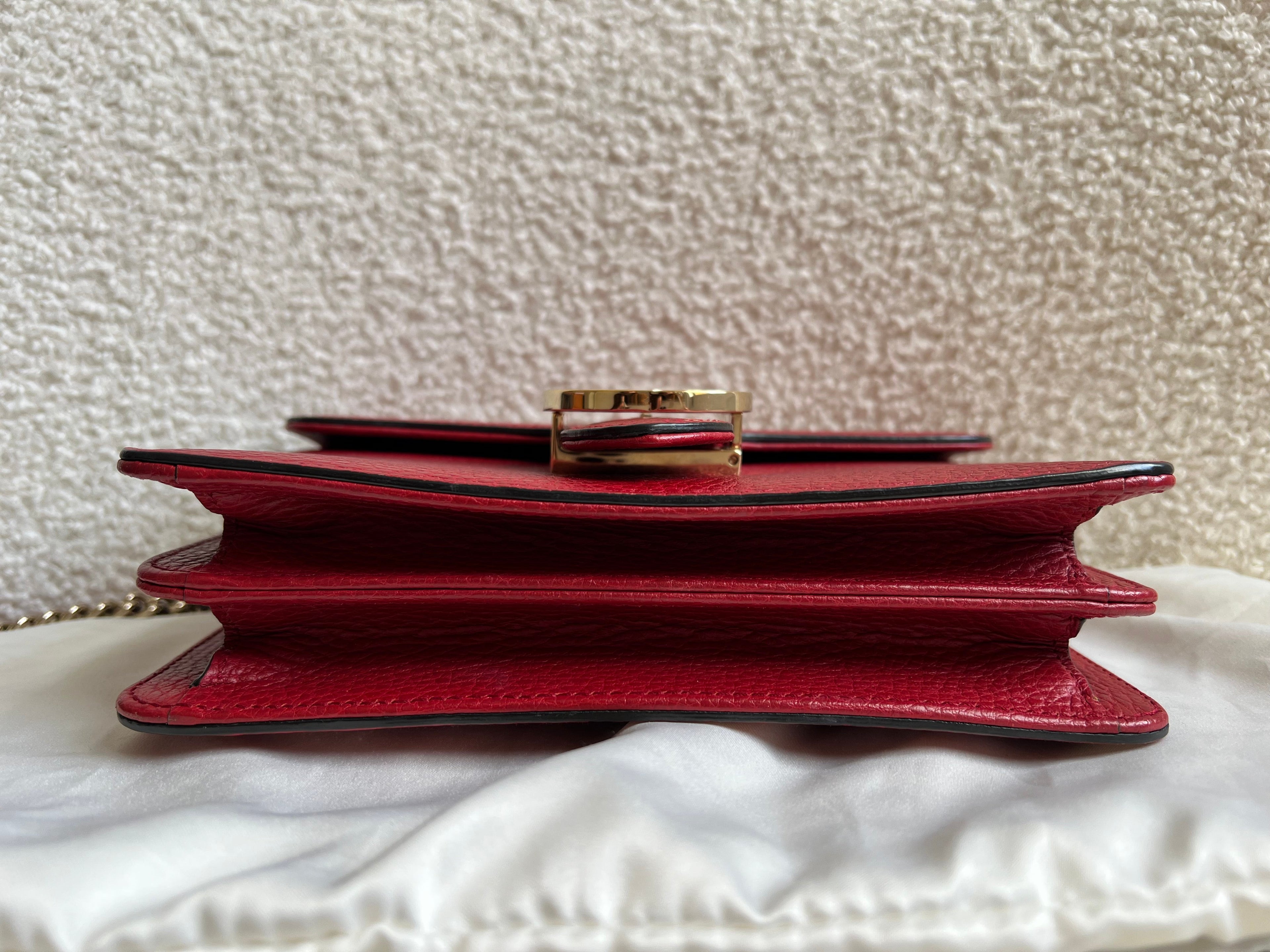 Gucci Interlocking GG Red Small Shoulder Bag