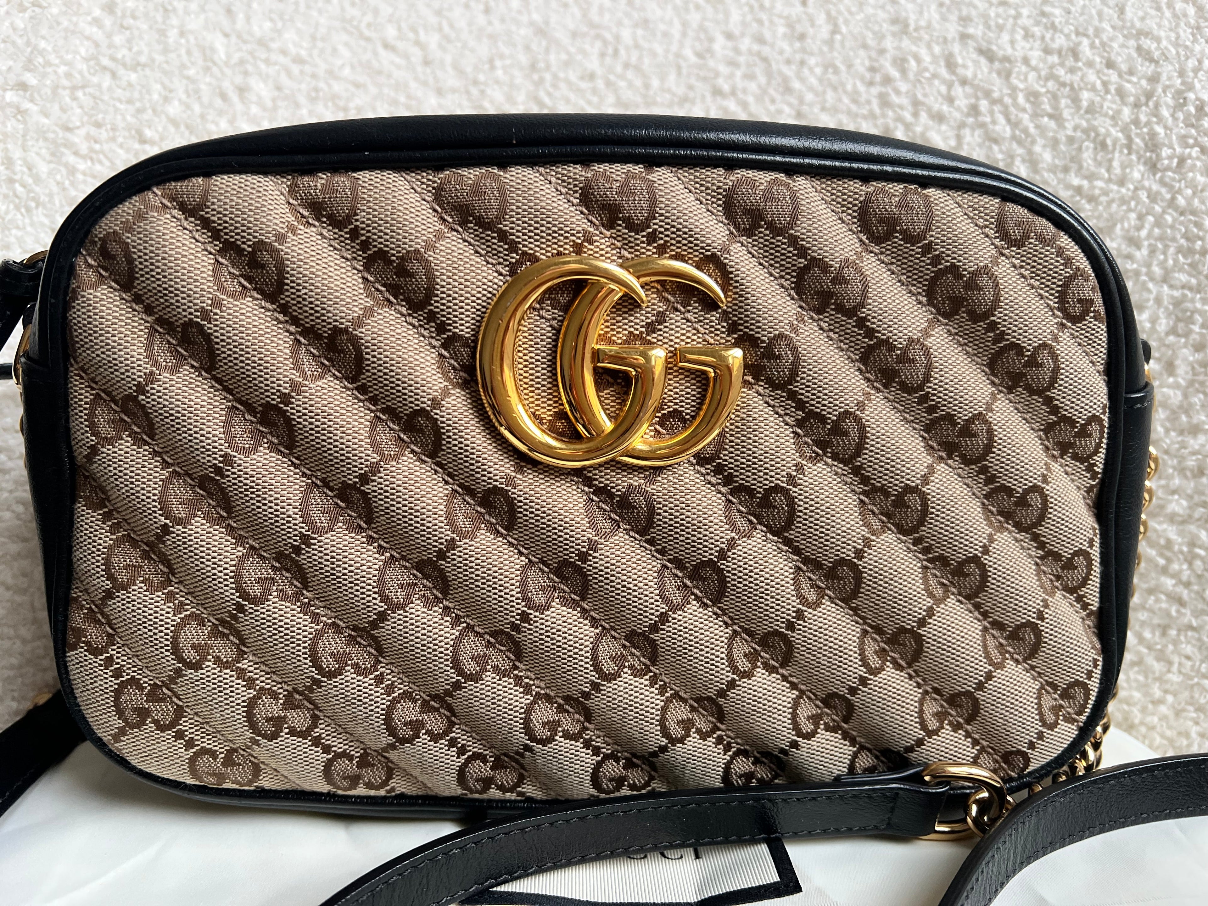 Gucci GG Marmont Canvas Small Shoulder Bag
