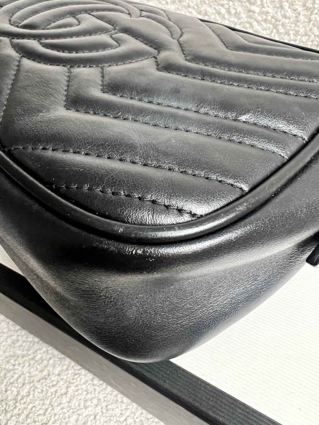 Gucci GG Black Marmont Small Shoulder Bag (RRP £1440)