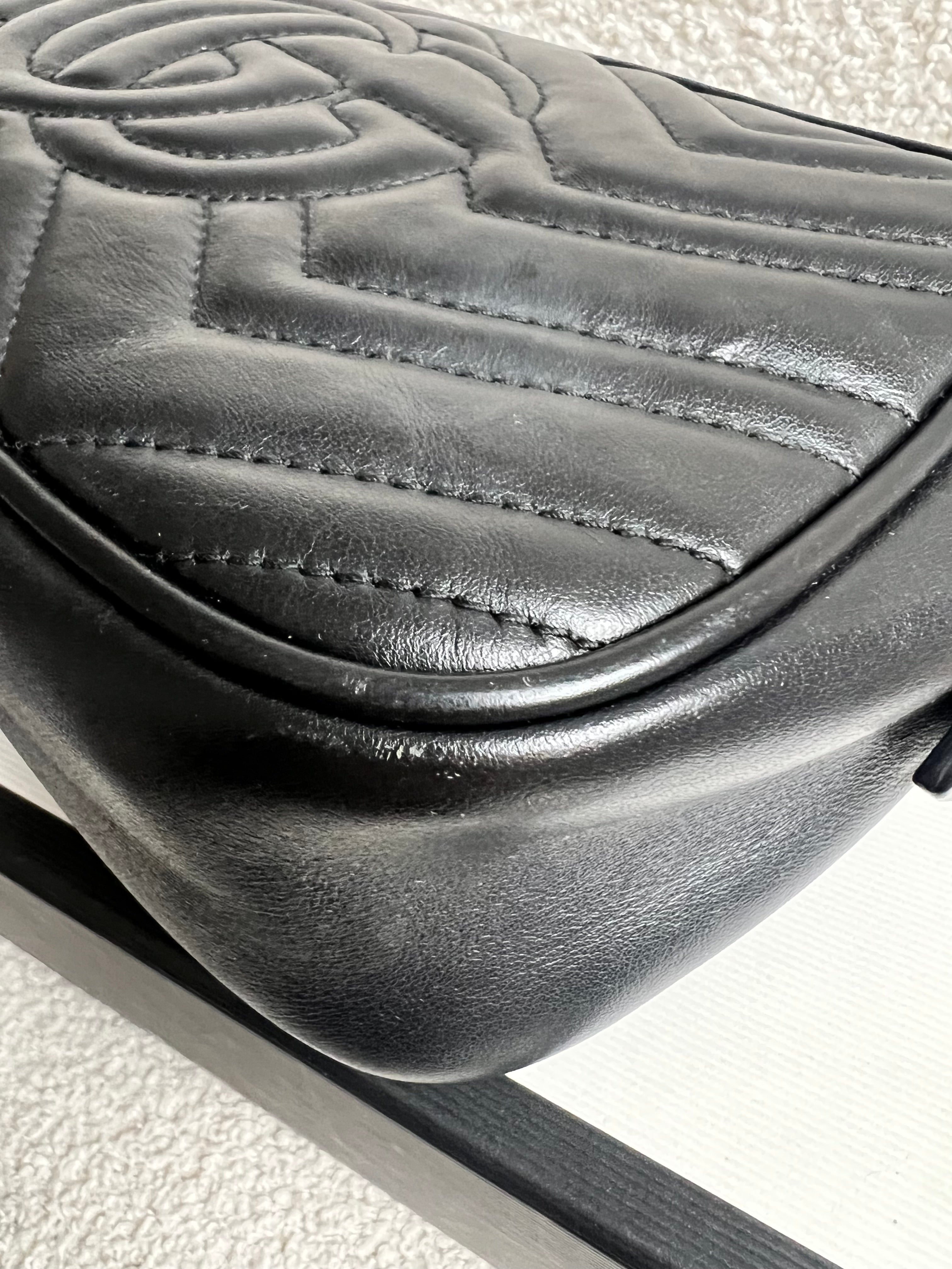 Gucci GG Black Marmont Small Shoulder Bag (RRP £1440)