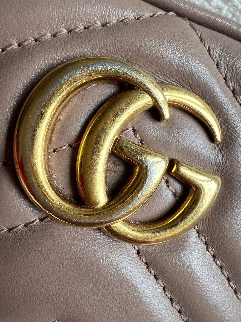 Gucci GG Dusty Pink Marmont Mini Shoulder Bag (RRP £1,360)