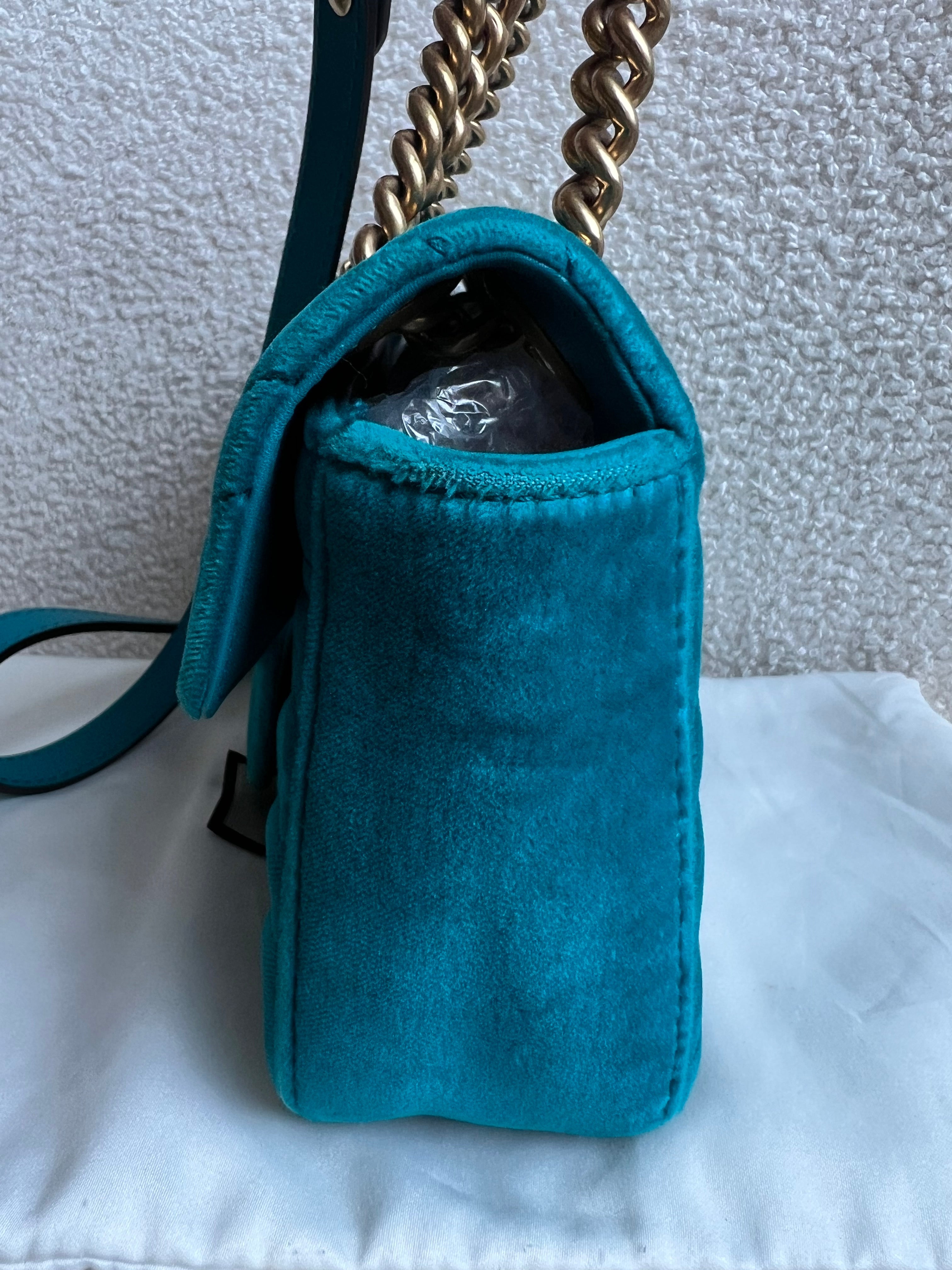 Gucci GG Mini Velvet Marmont Mini Shoulder Bag (RRP £1295)