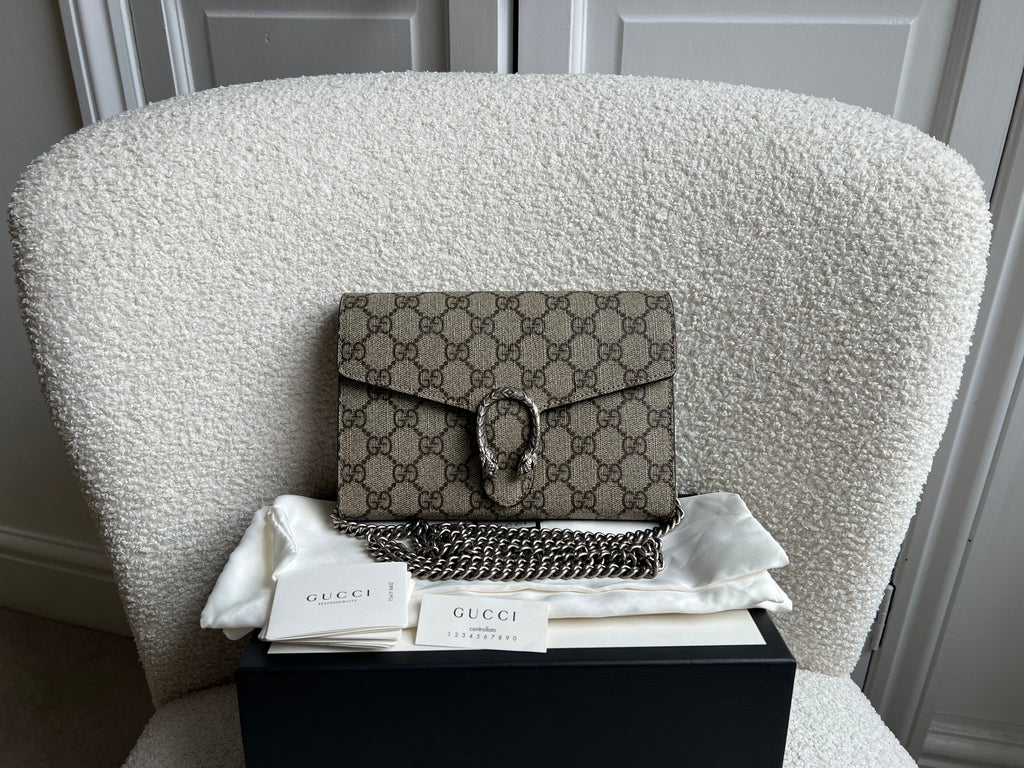 Gucci Dionysus GG Supreme Chain Wallet (RRP £1400)