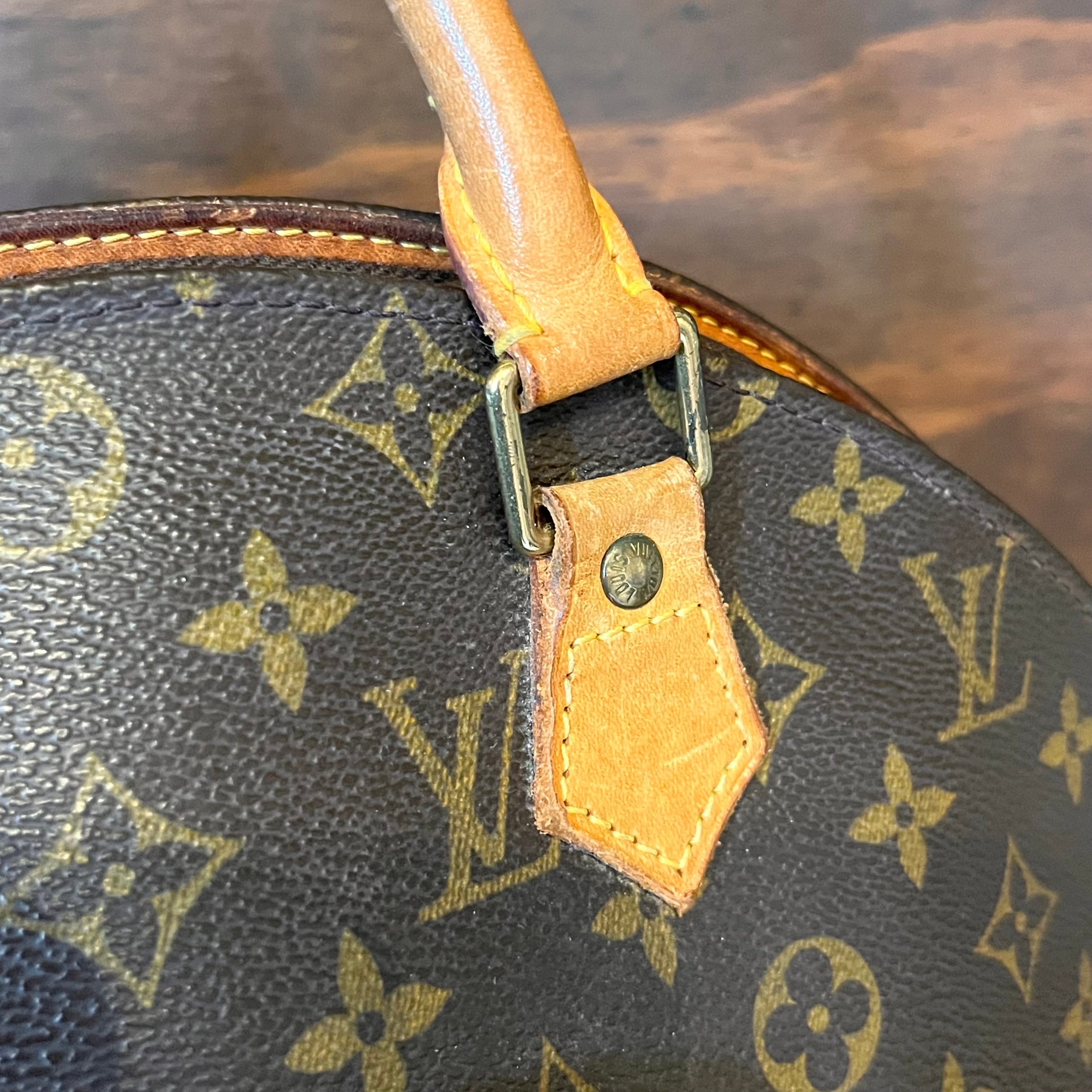 LOUIS VUITTON Ellipse MM Brown Monogram Canvas Top Handle Bag