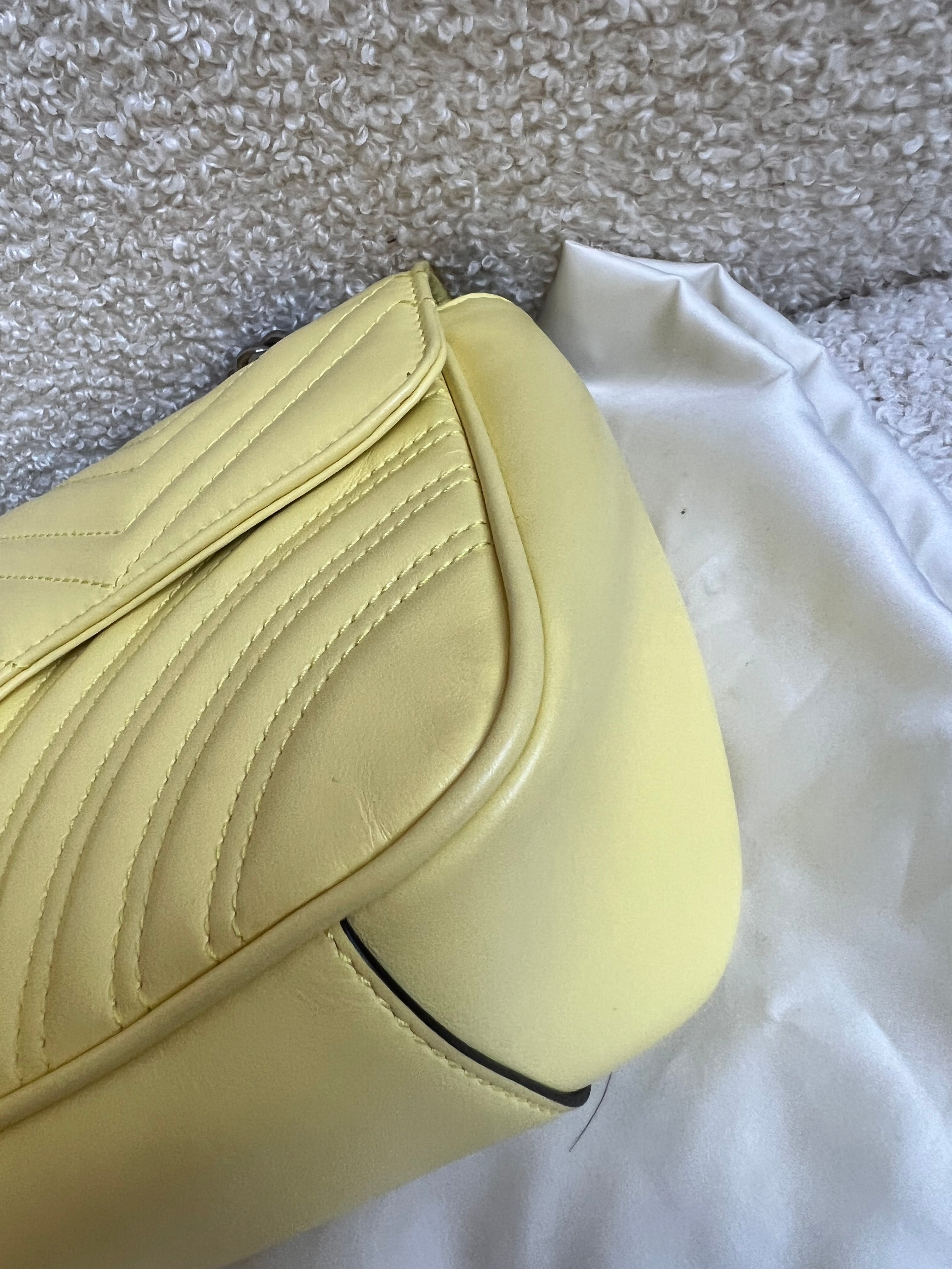 Gucci GG Yellow Marmont Small Shoulder Bag (RRP £2070)