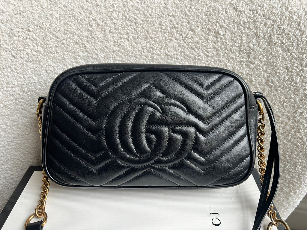 Gucci GG Black Marmont Small Shoulder Bag (RRP £1440)