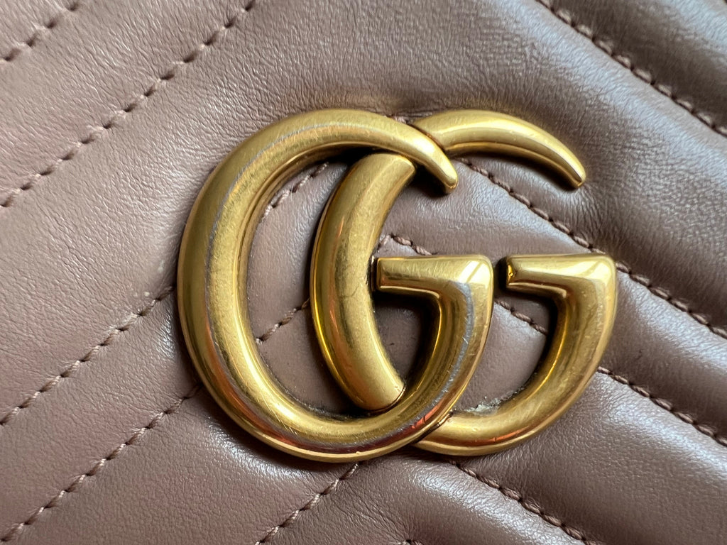 Gucci GG Marmont Dusty Pink Small Shoulder Bag (RRP £1440)