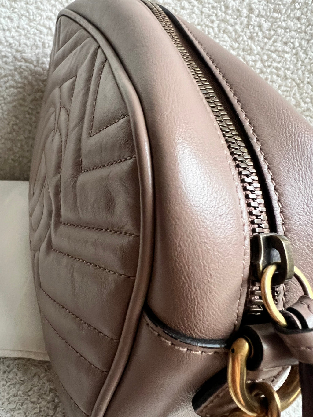 Gucci GG Marmont Dusty Pink Small Shoulder Bag (RRP £1440)