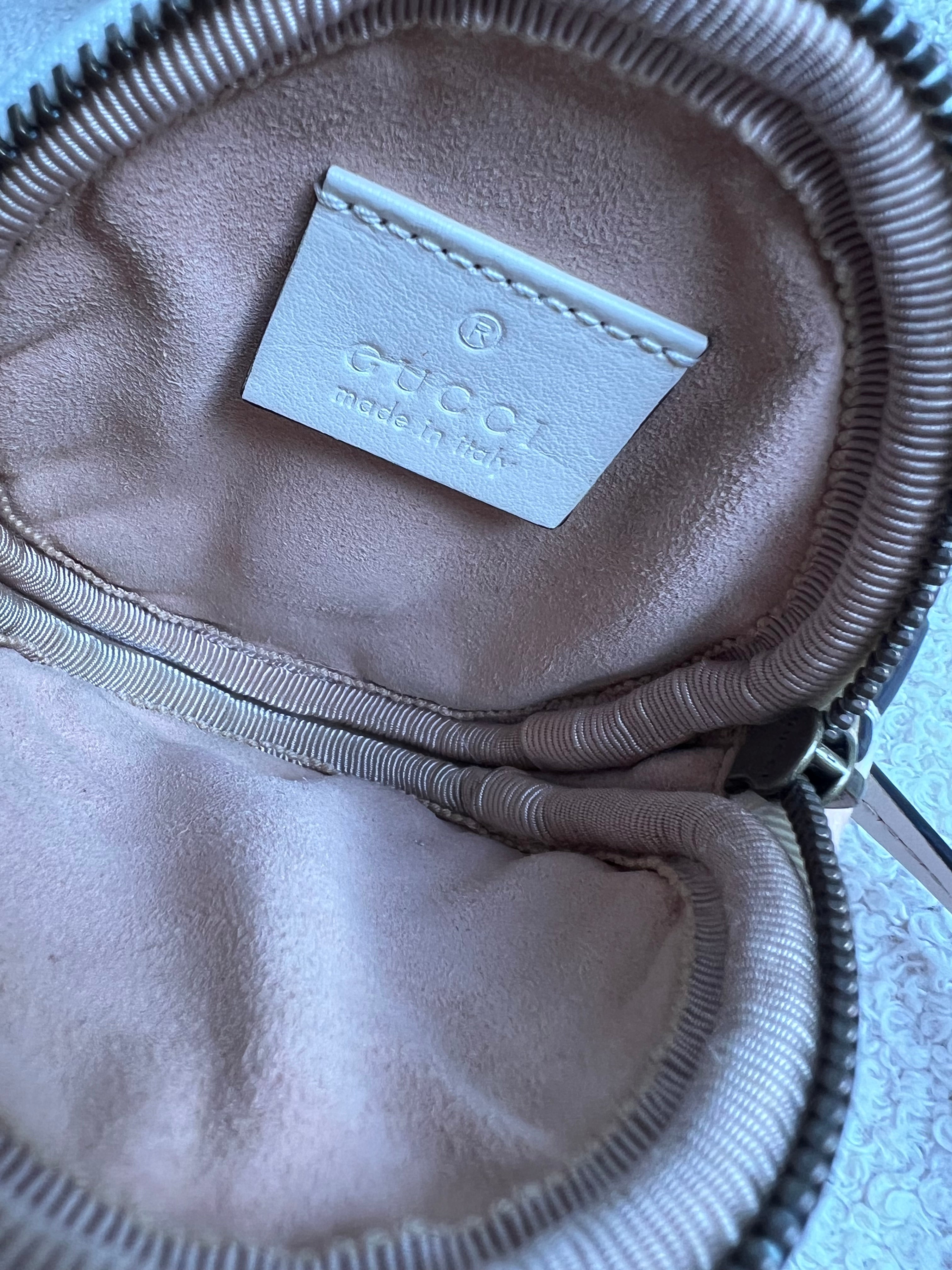 Gucci White GG Marmont Coin Pouch on Strap (RRP £395)