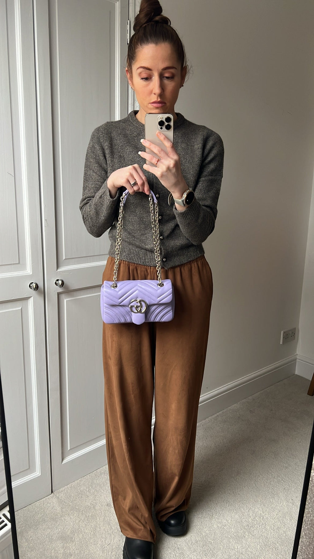 Gucci GG Pink Beige Marmont Mini Shoulder Bag (RRP £1,890)