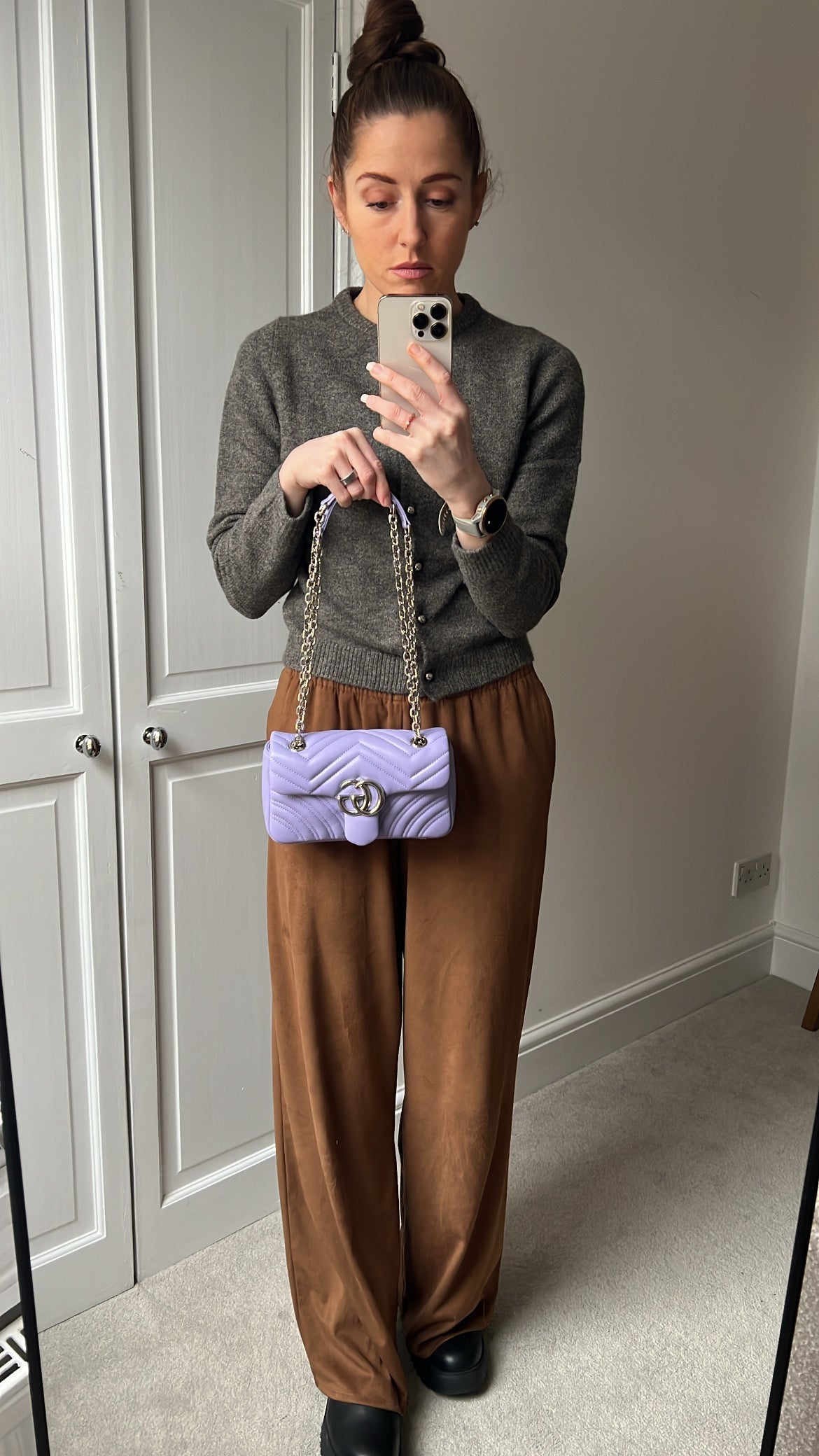Gucci GG Pink Beige Marmont Mini Shoulder Bag (RRP £1,890)